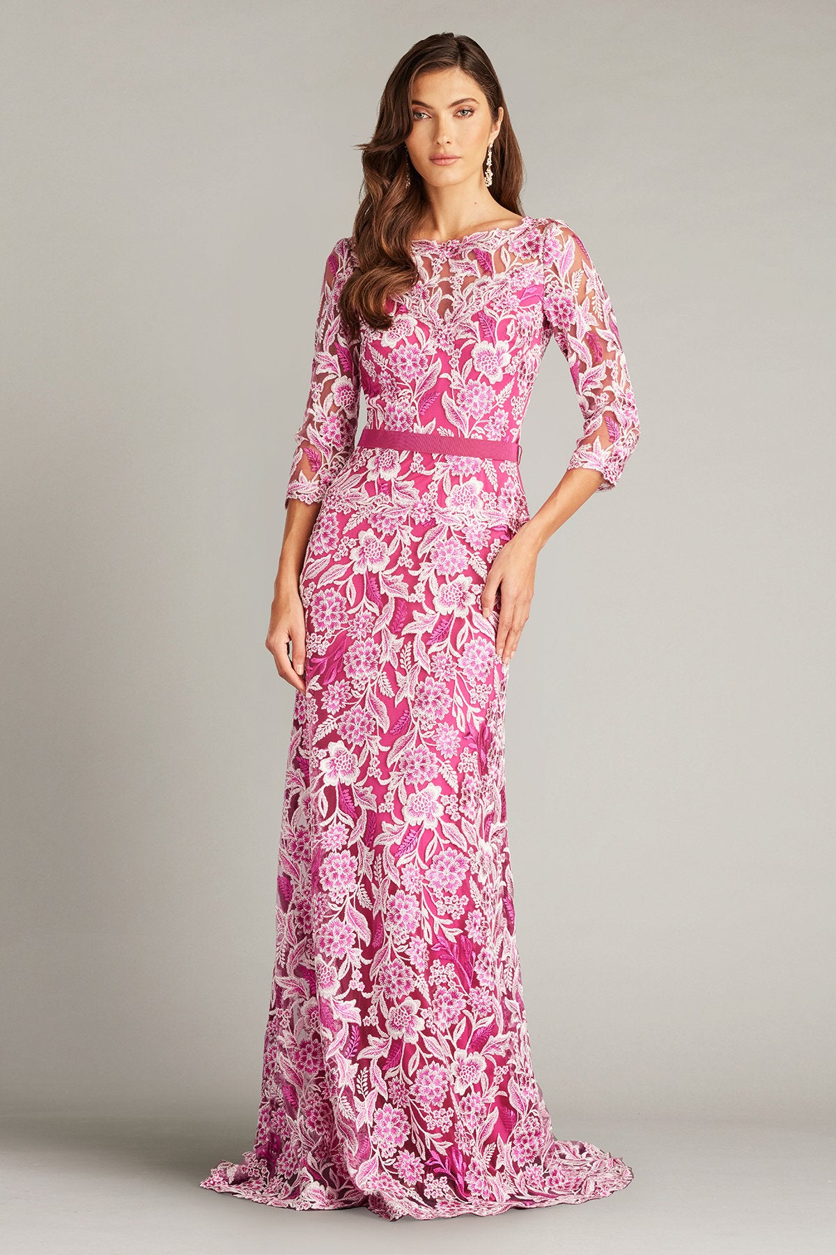 Marcel Embroidered Illusion Gown-WATLY – Tadashi Shoji Official