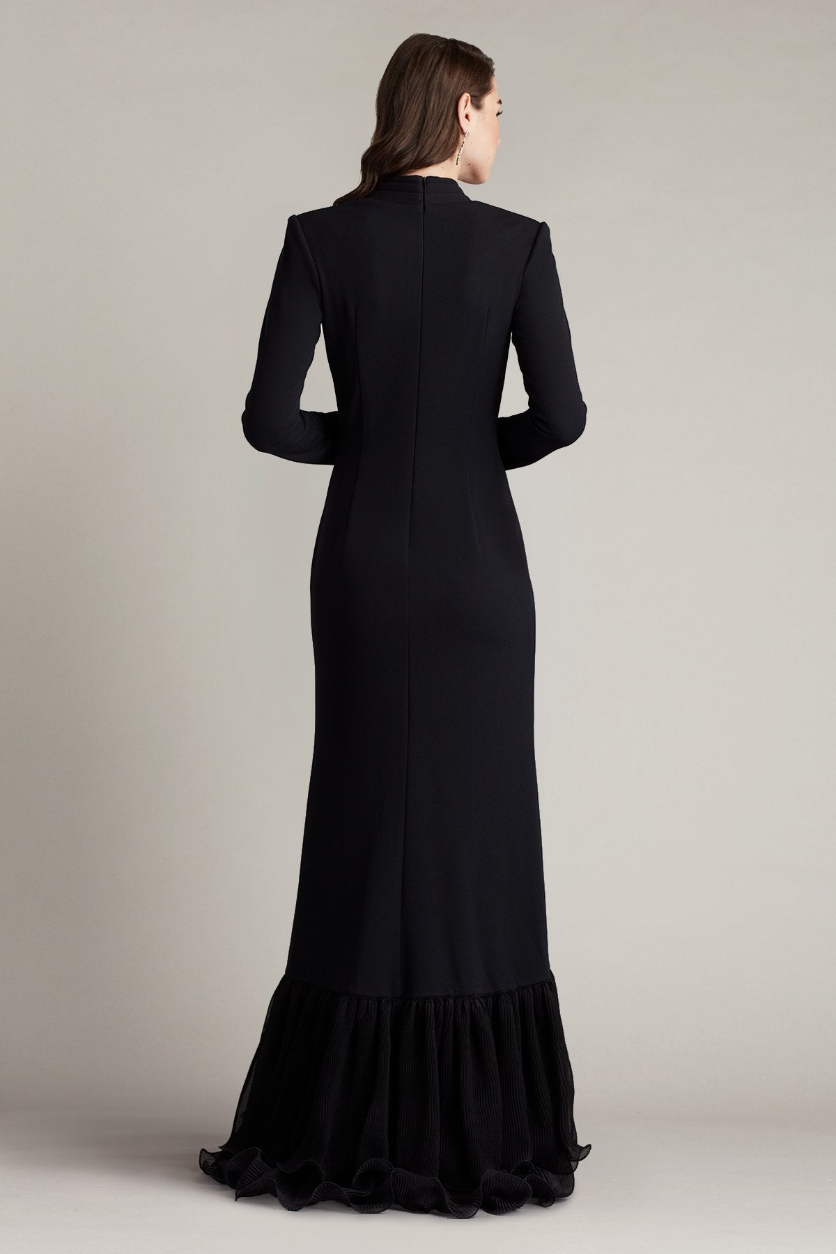 Malone Cascading Ruffle Gown – Tadashi Shoji Official Online Boutique