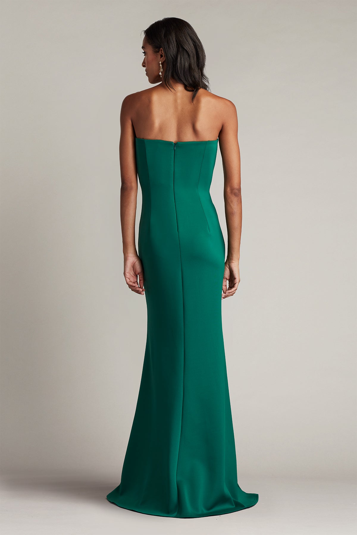 Tia Draped Strapless Gown