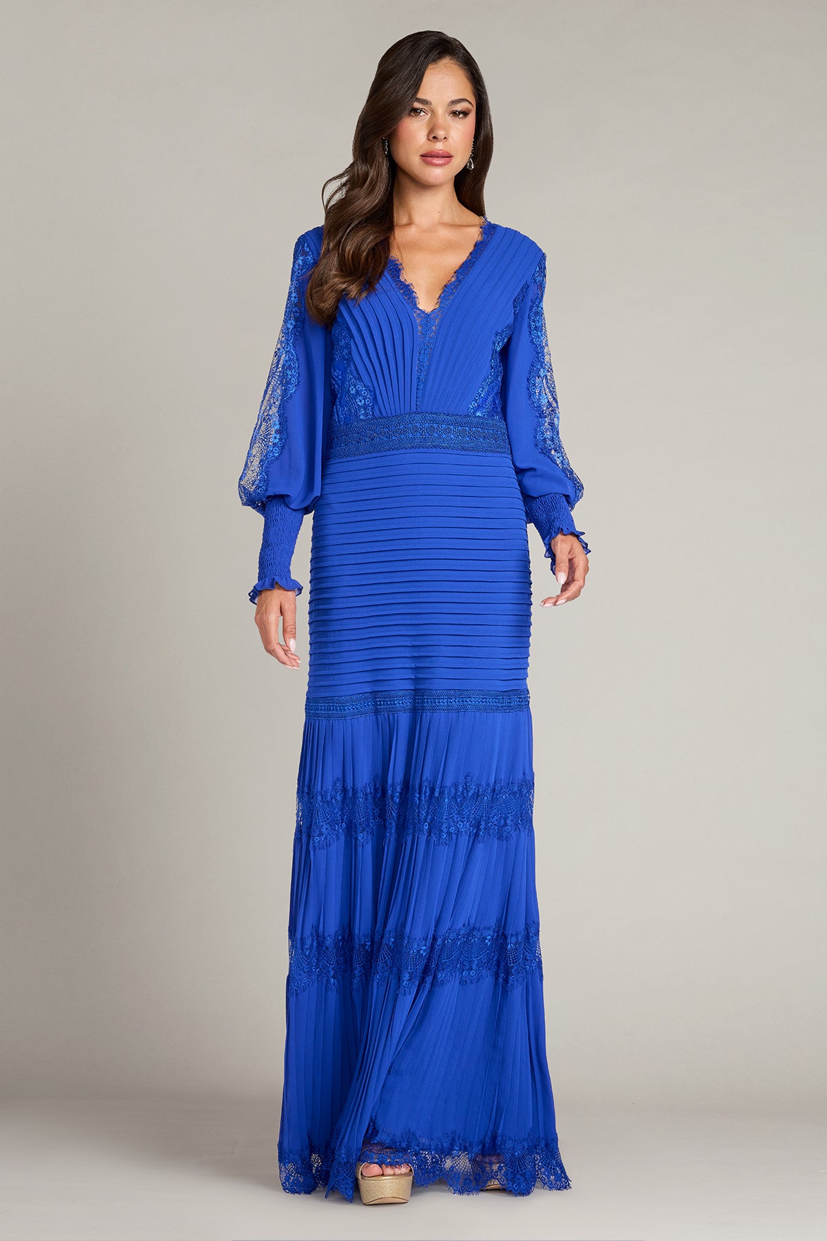 Nyssa Bishop Sleeve Gown-ELECB Front