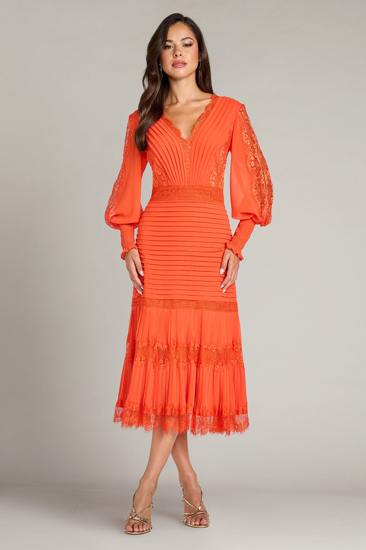 Nyssa Bishop Sleeve Dress-APCOT Front