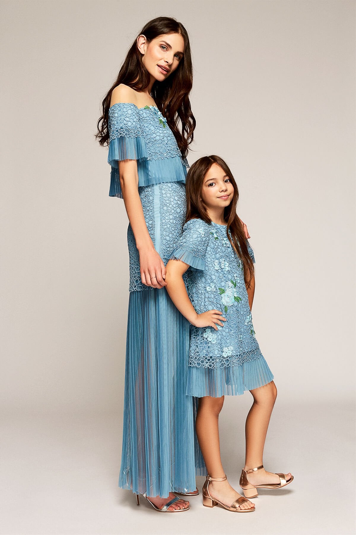 Tadashi Shoji Side - Abelle Off-Shoulder Gown 