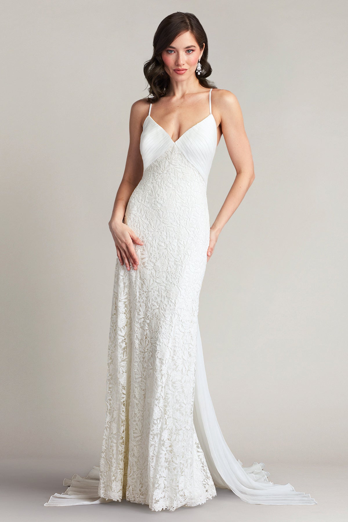 TADASHI SHOJI マゼンタ マーメイドドレス サイズ00 Joliet Ruffle Slit Lace Gown | SHO
