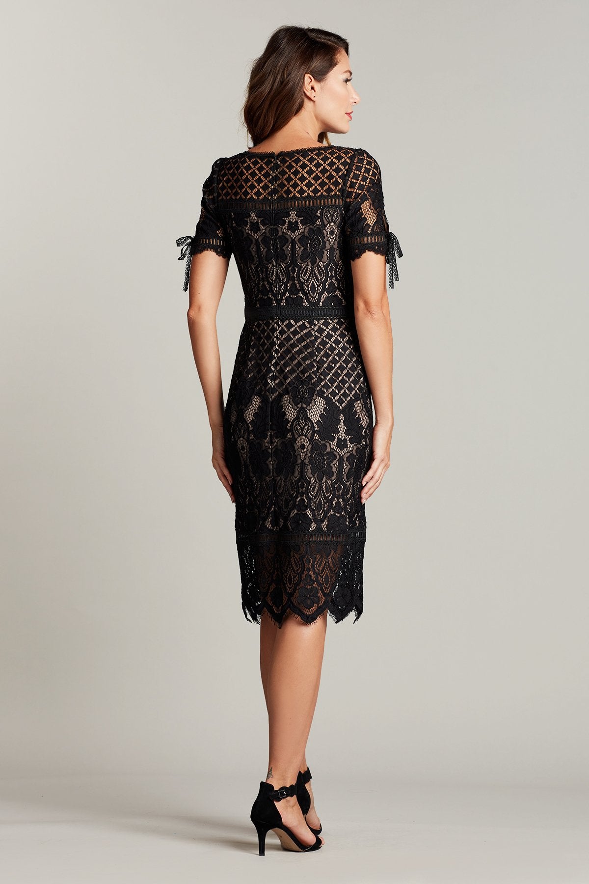 Bobek Lace Tea-Length Dress