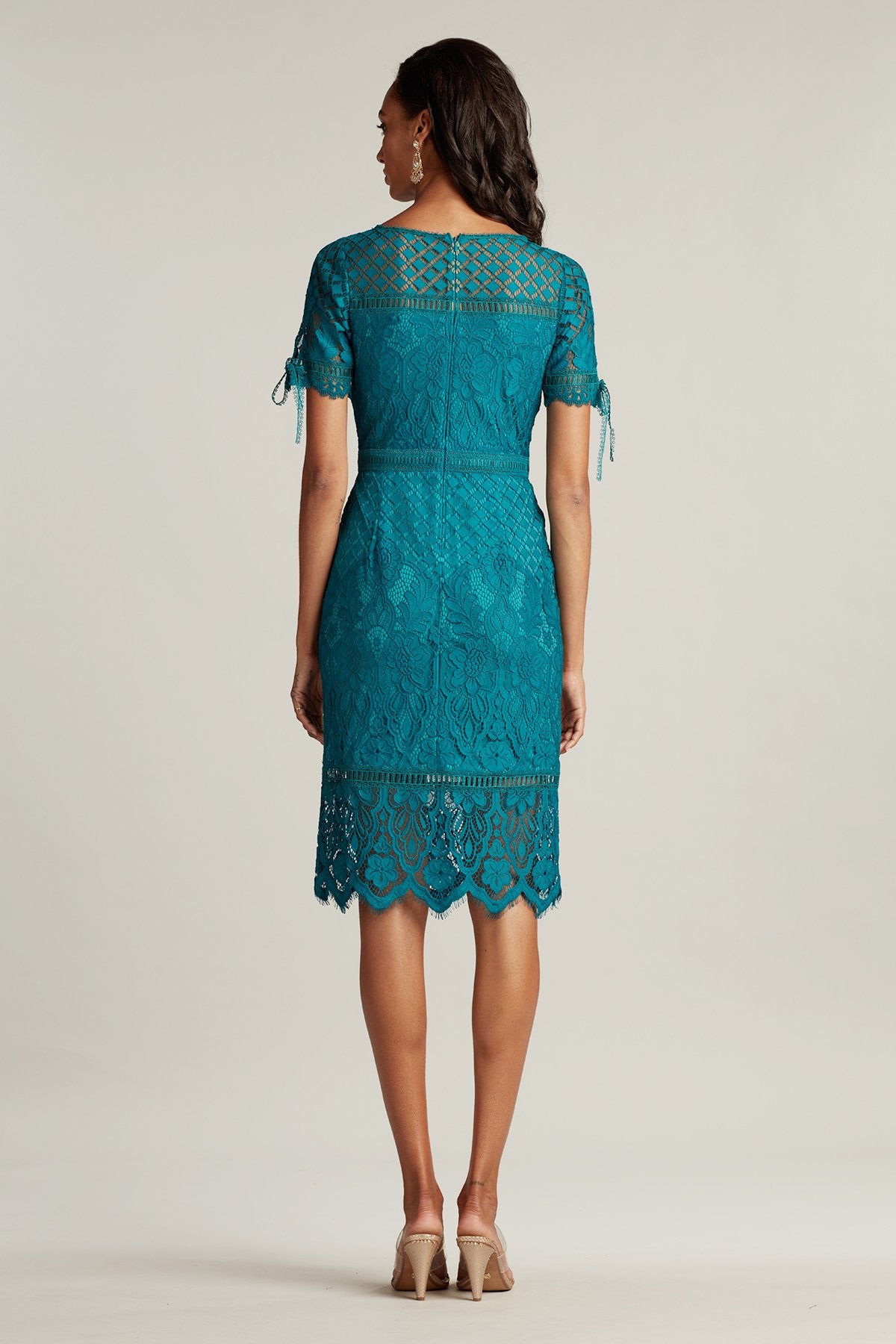 Bobek Lace Tea-Length Dress