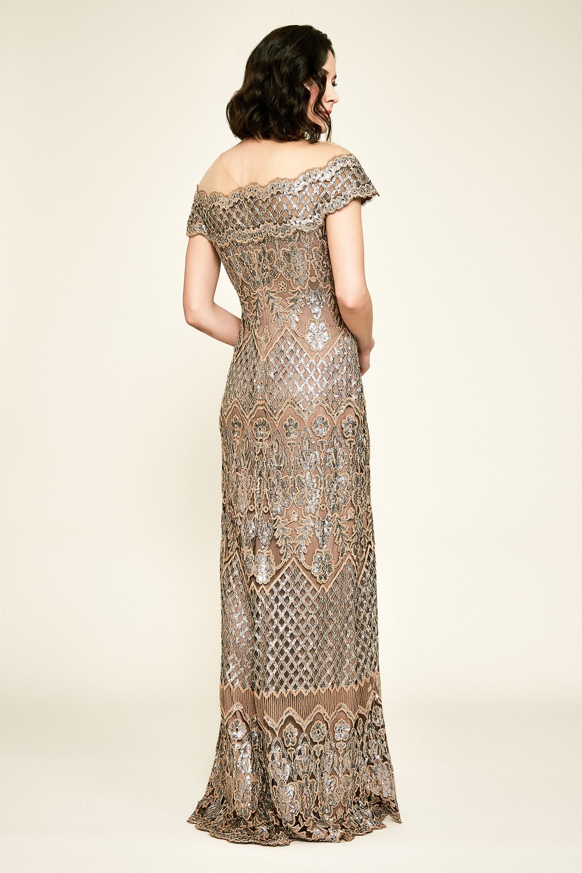 Tadashi Shoji - Hawley Sequin Embroidered Gown