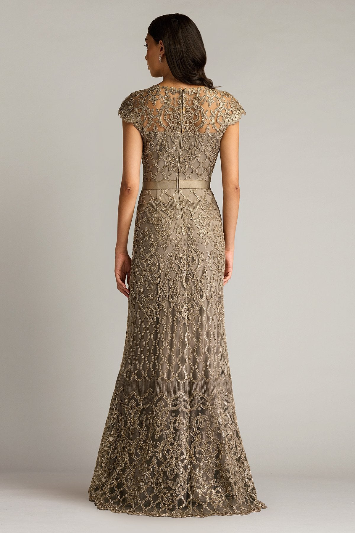 Miranda Sequin Embroidered Gown