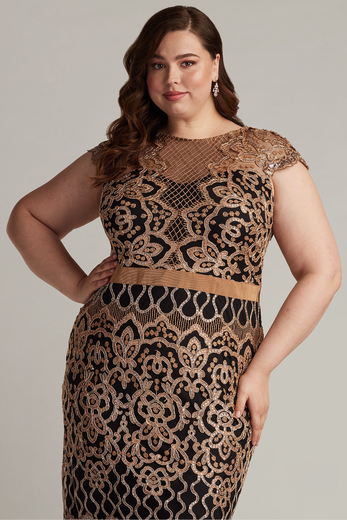 Miranda Sequin Embroidered Dress - PLUS SIZE
