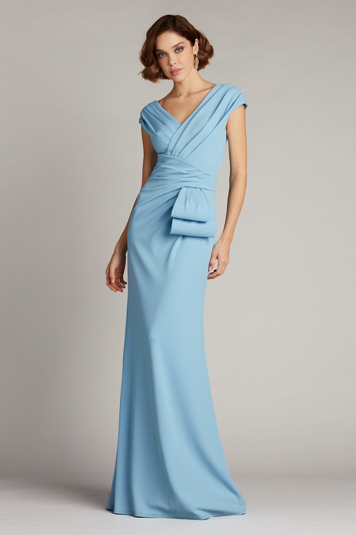 Asier Textured Crepe Gown