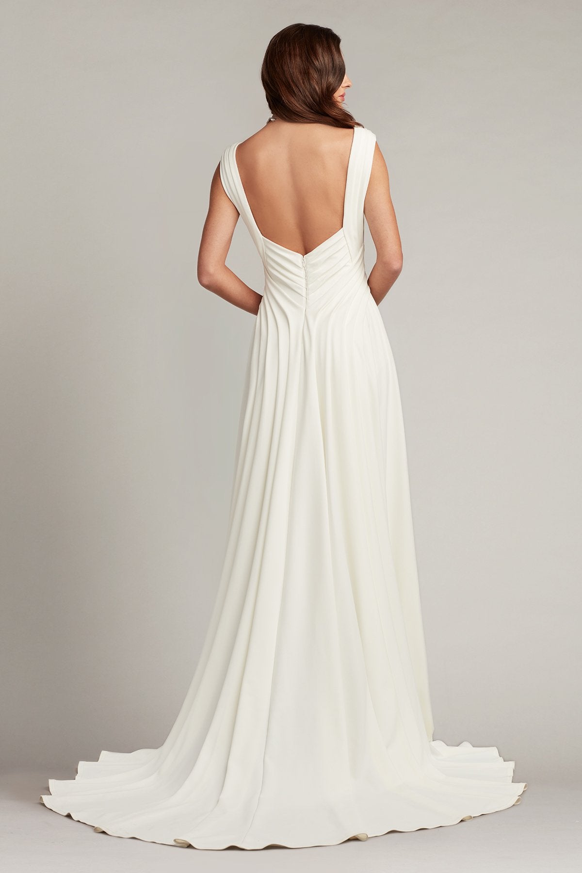 Callaway Draped Open Back Gown