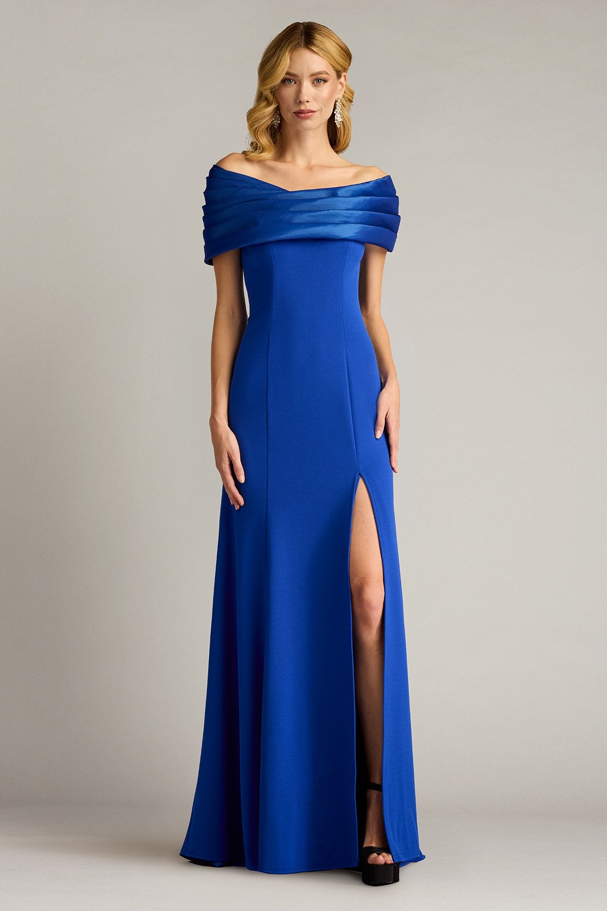 Dalton Contrast Off-Shoulder Gown