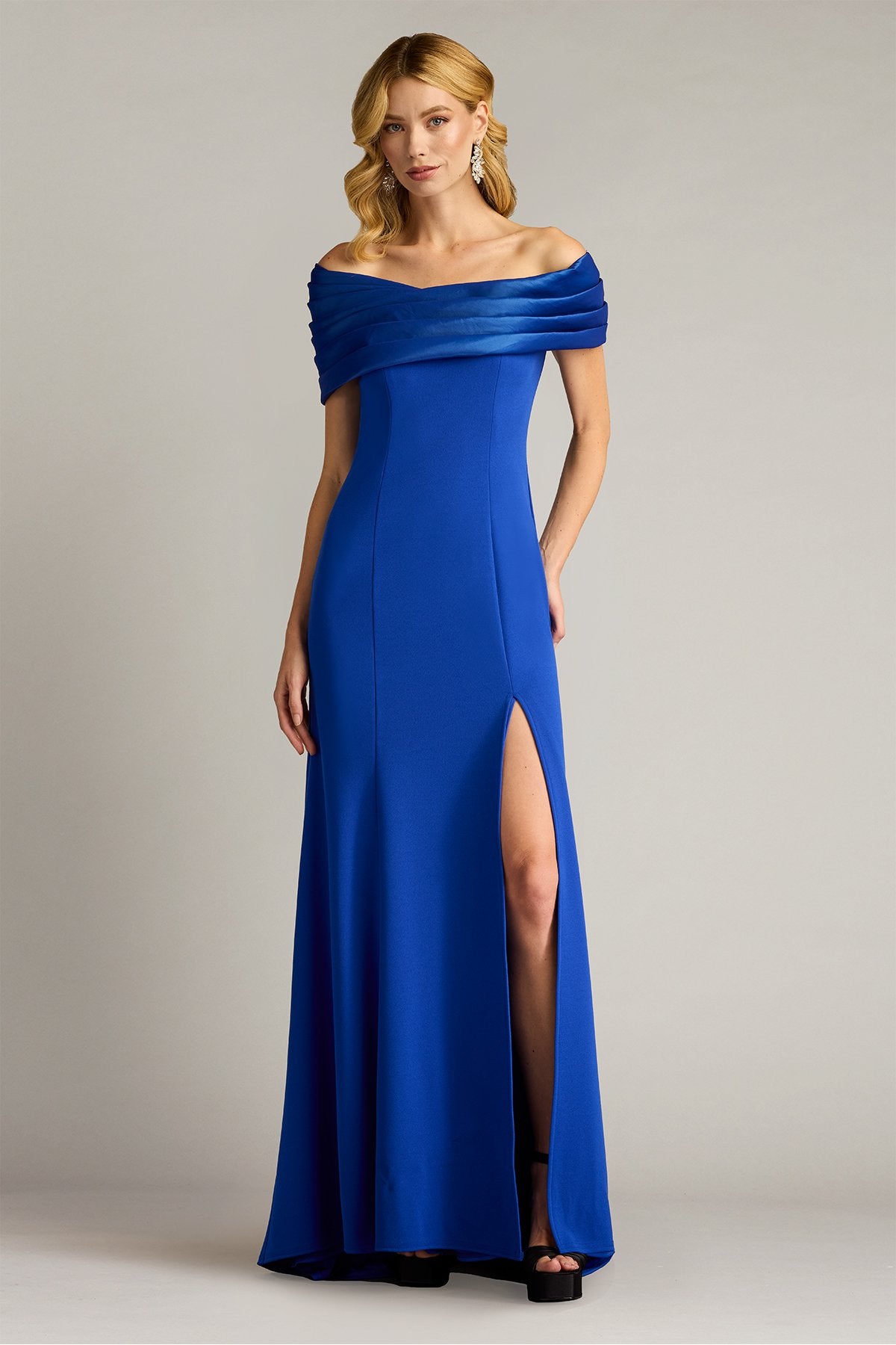 Dalton Contrast Off-Shoulder Gown
