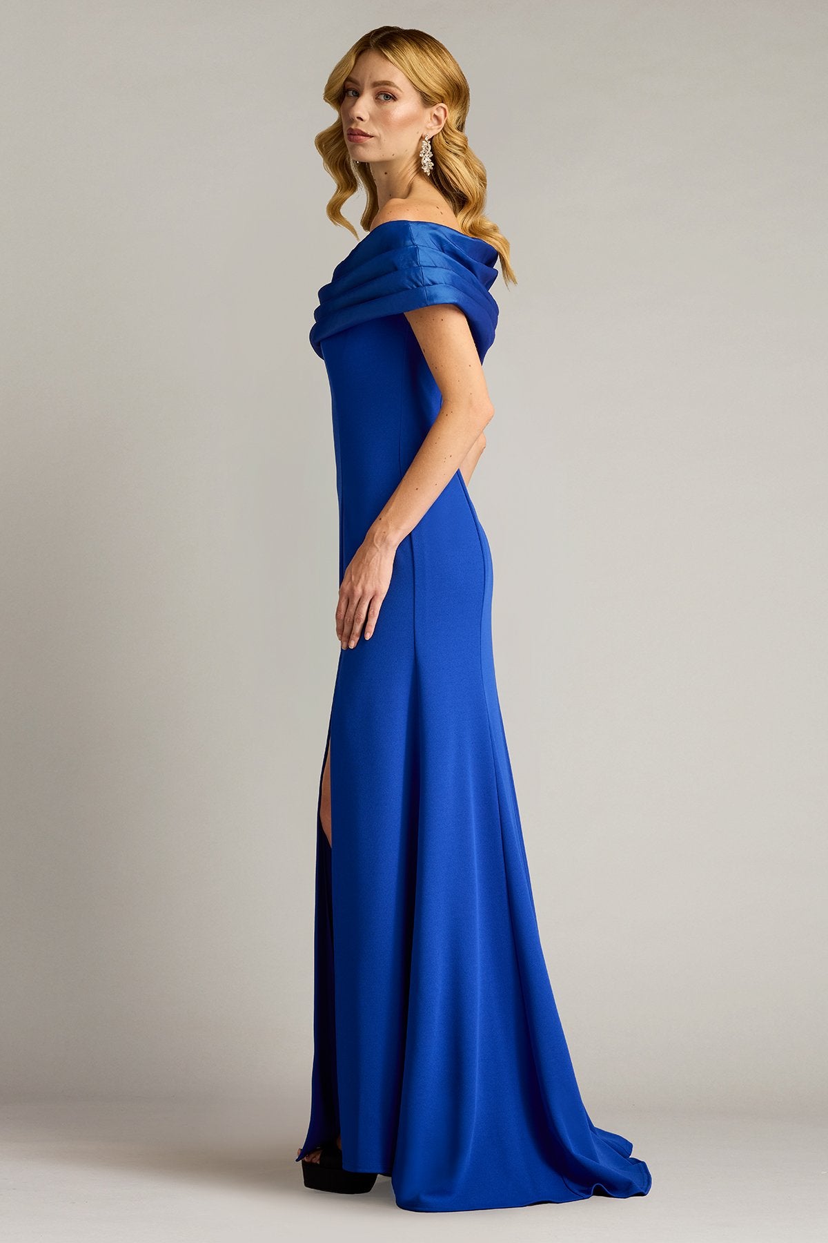 Dalton Contrast Off-Shoulder Gown