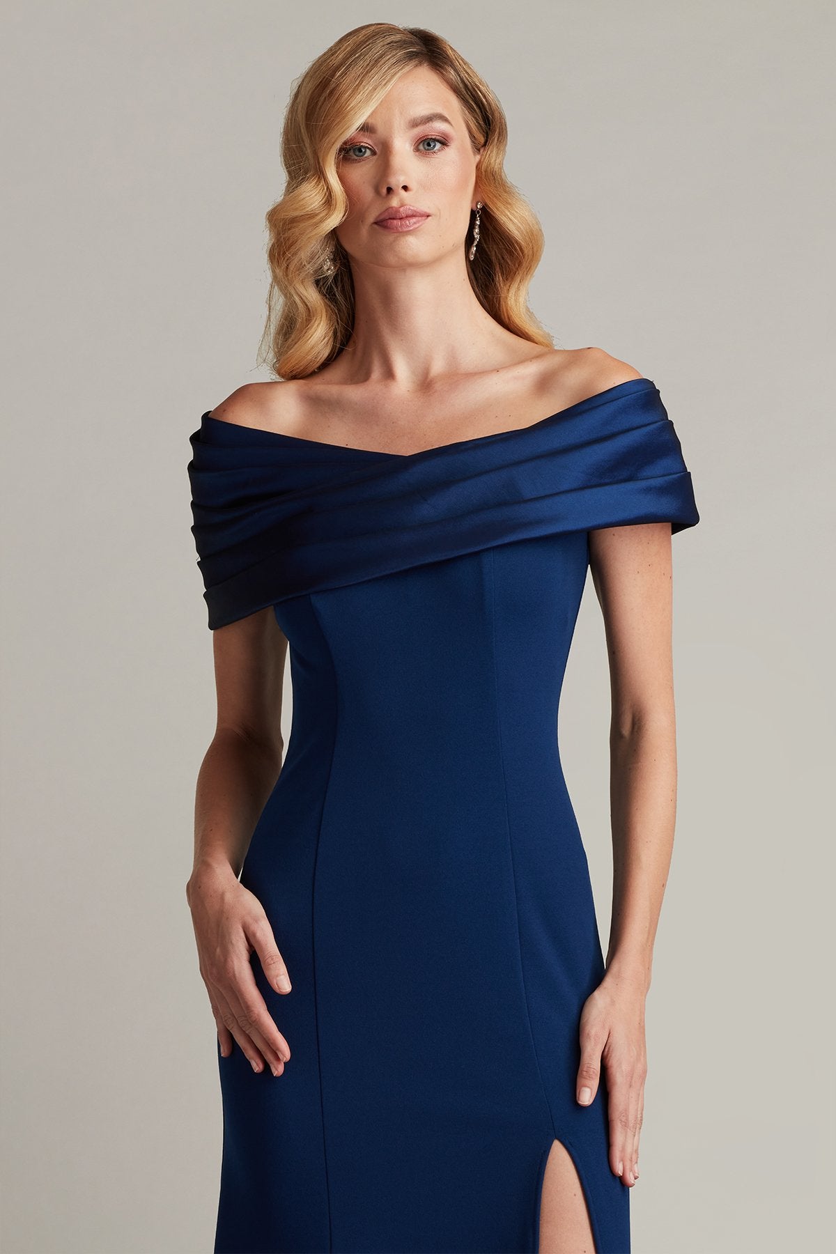 Dalton Contrast Off-Shoulder Gown