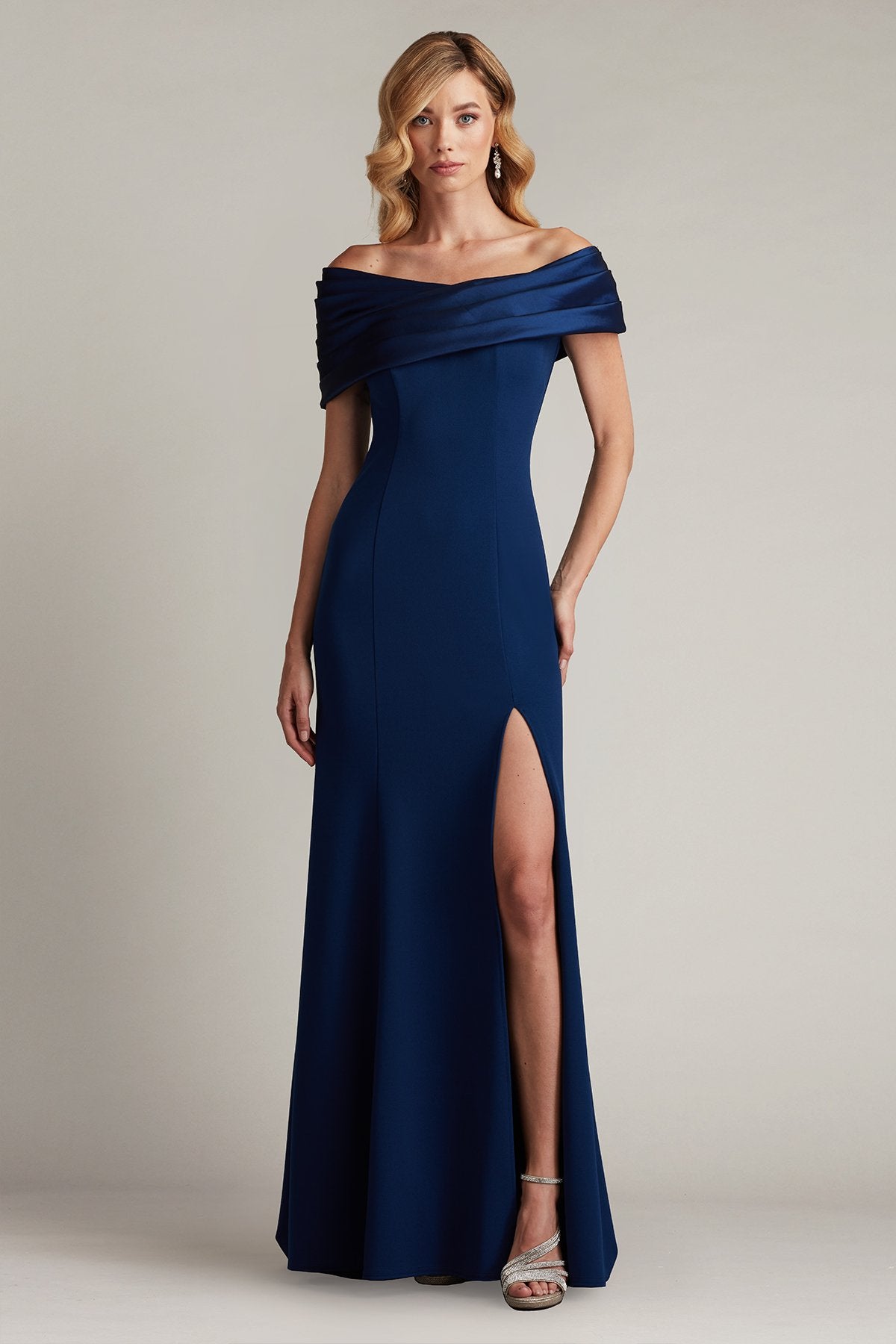 Dalton Contrast Off-Shoulder Gown