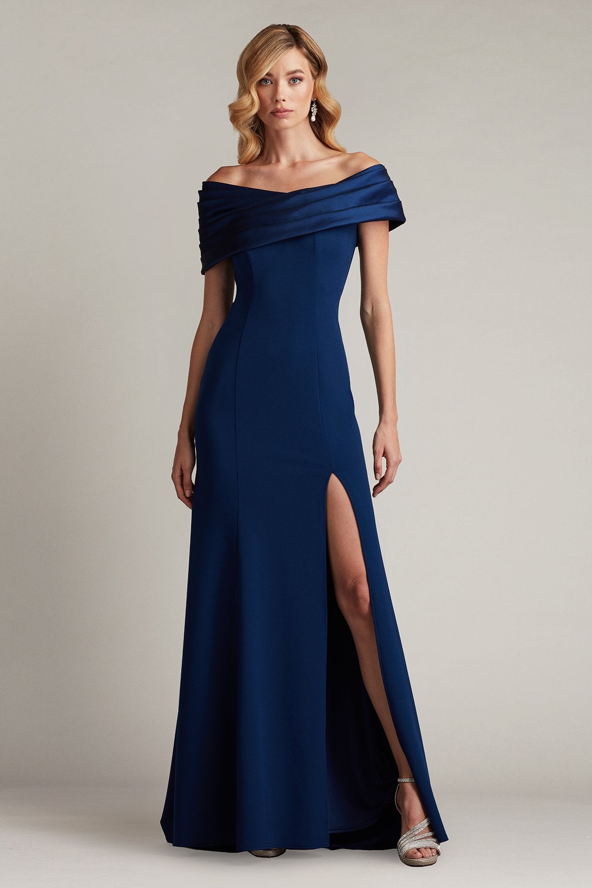 Dalton Contrast Off-Shoulder Gown