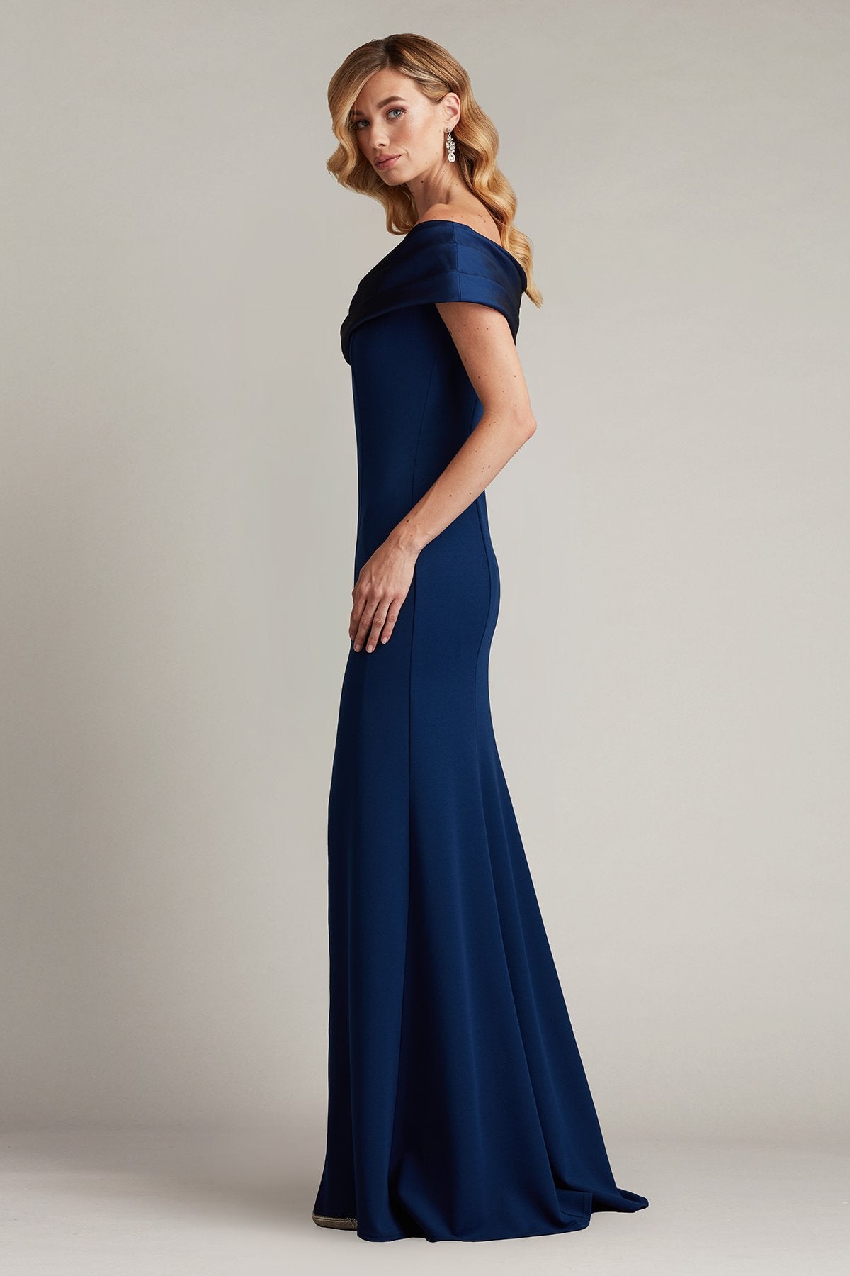 Dalton Contrast Off-Shoulder Gown