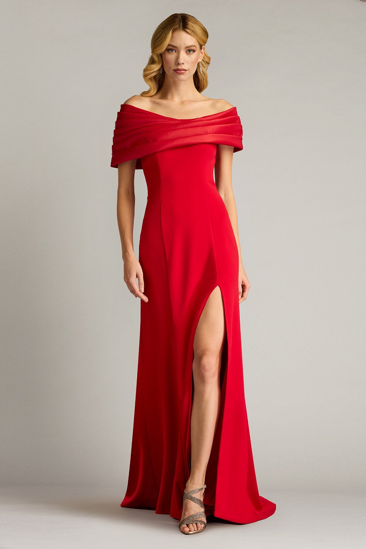 Dalton Contrast Off-Shoulder Gown