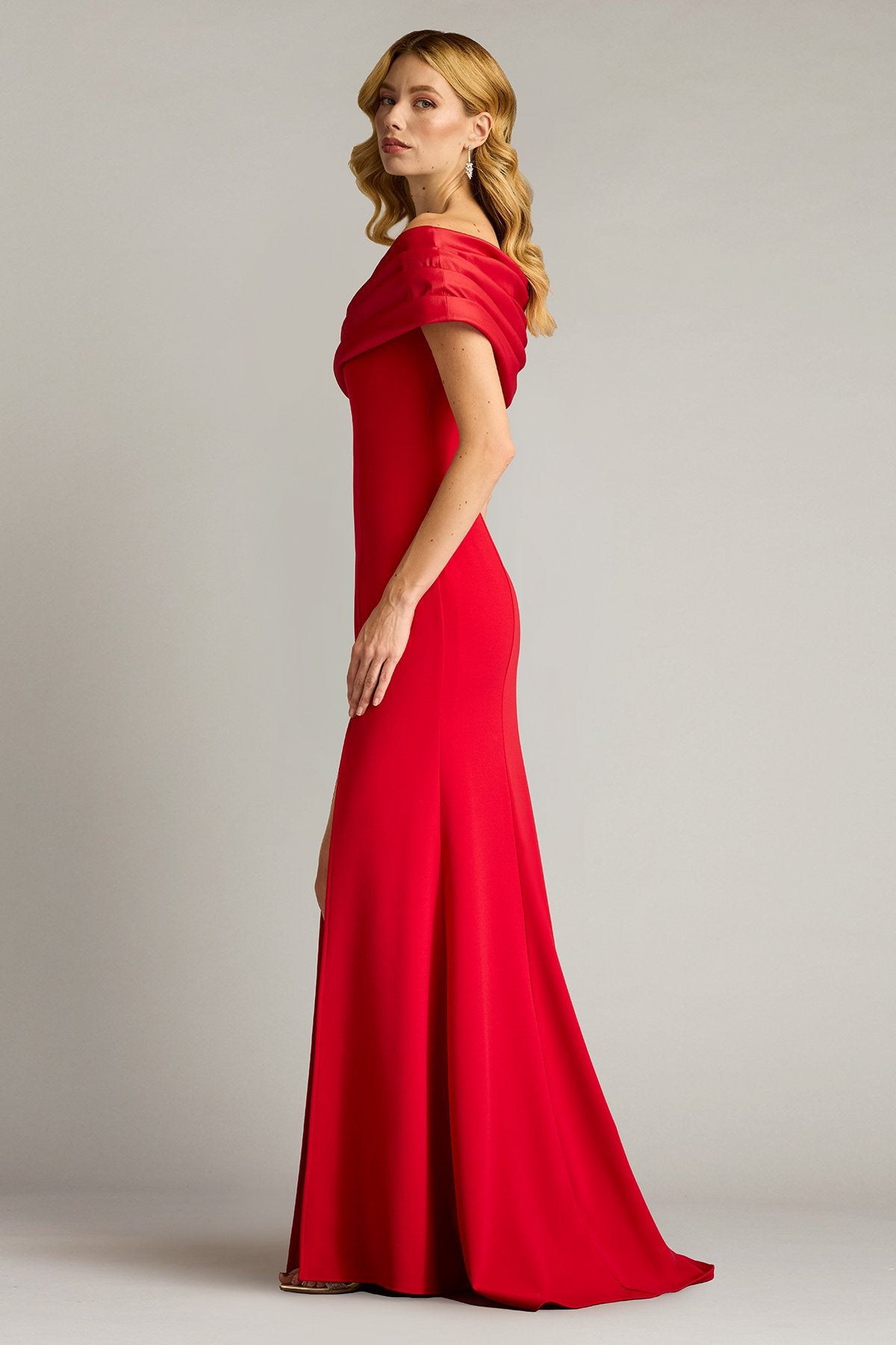 Dalton Contrast Off-Shoulder Gown