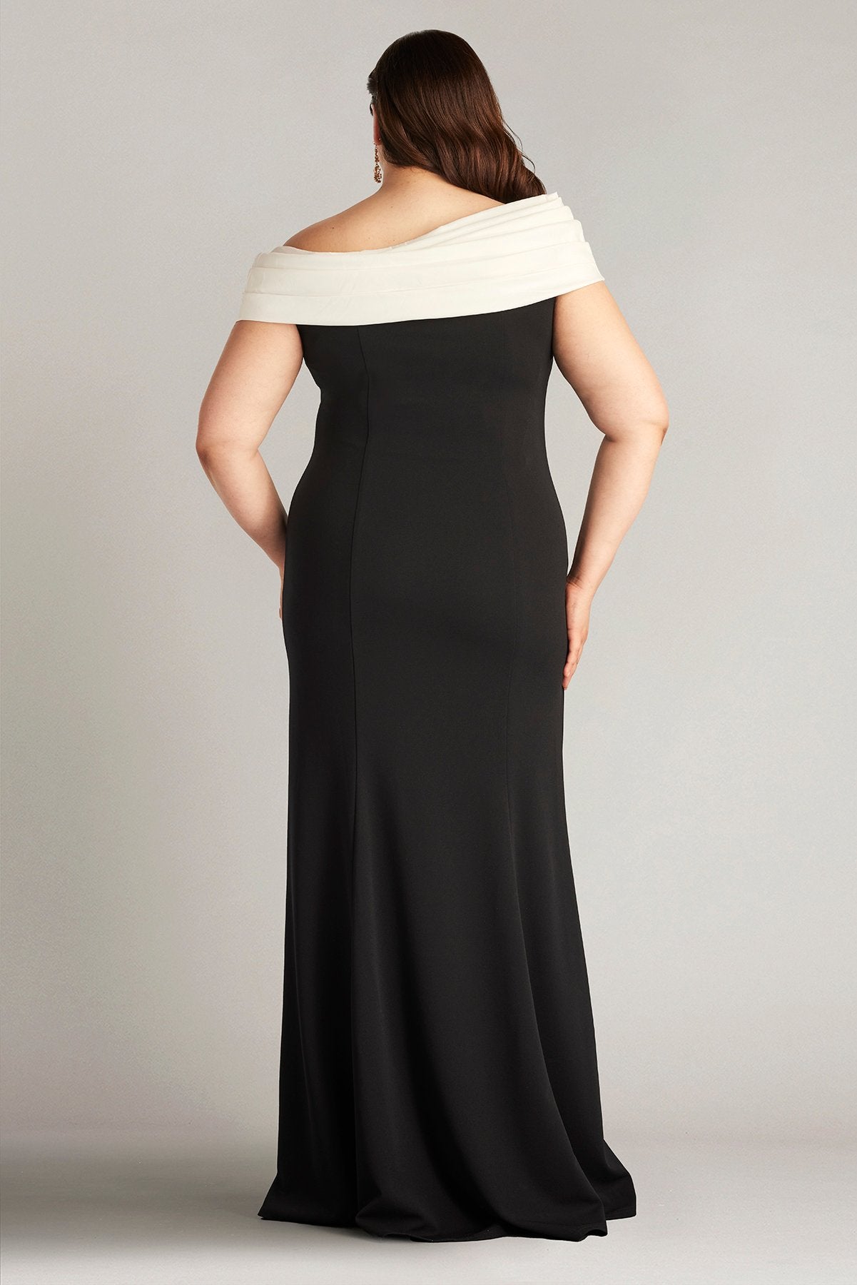 Dalton Two-Tone Off-Shoulder Gown- PLUS SIZE
