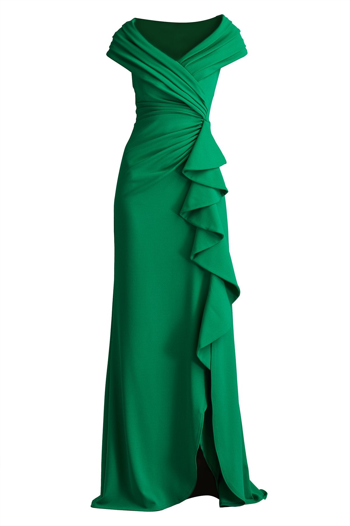 Talise Waterfall Flounce Gown