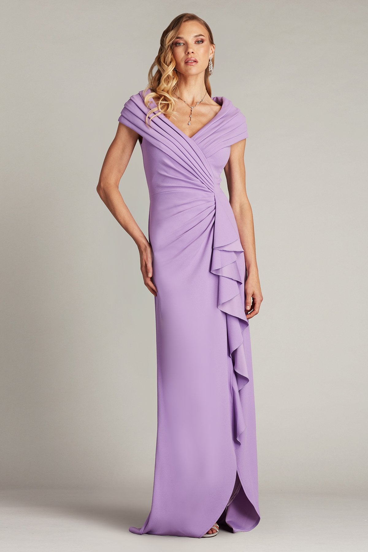 Talise Waterfall Flounce Gown