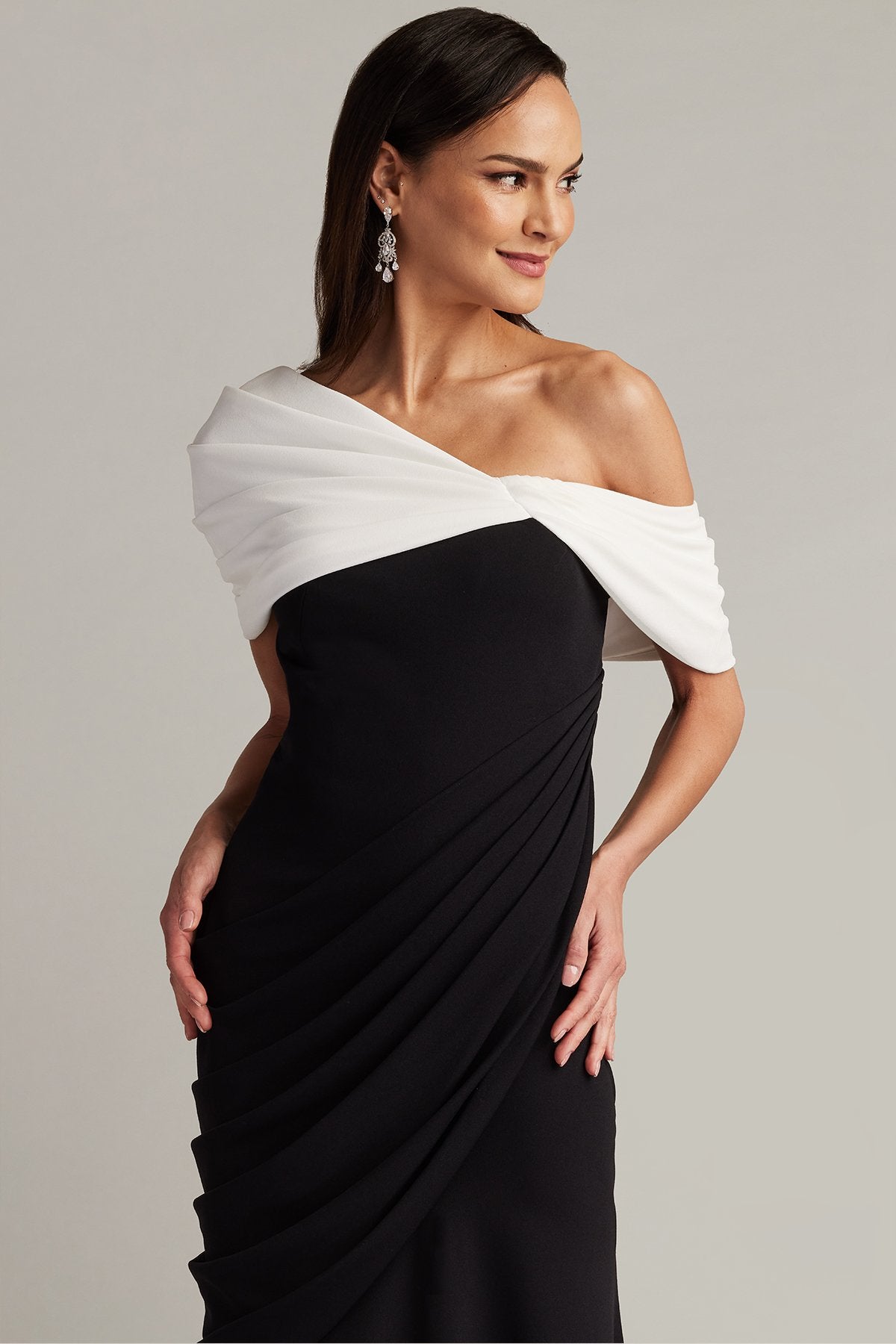 Prewitt Pleated Drape Gown