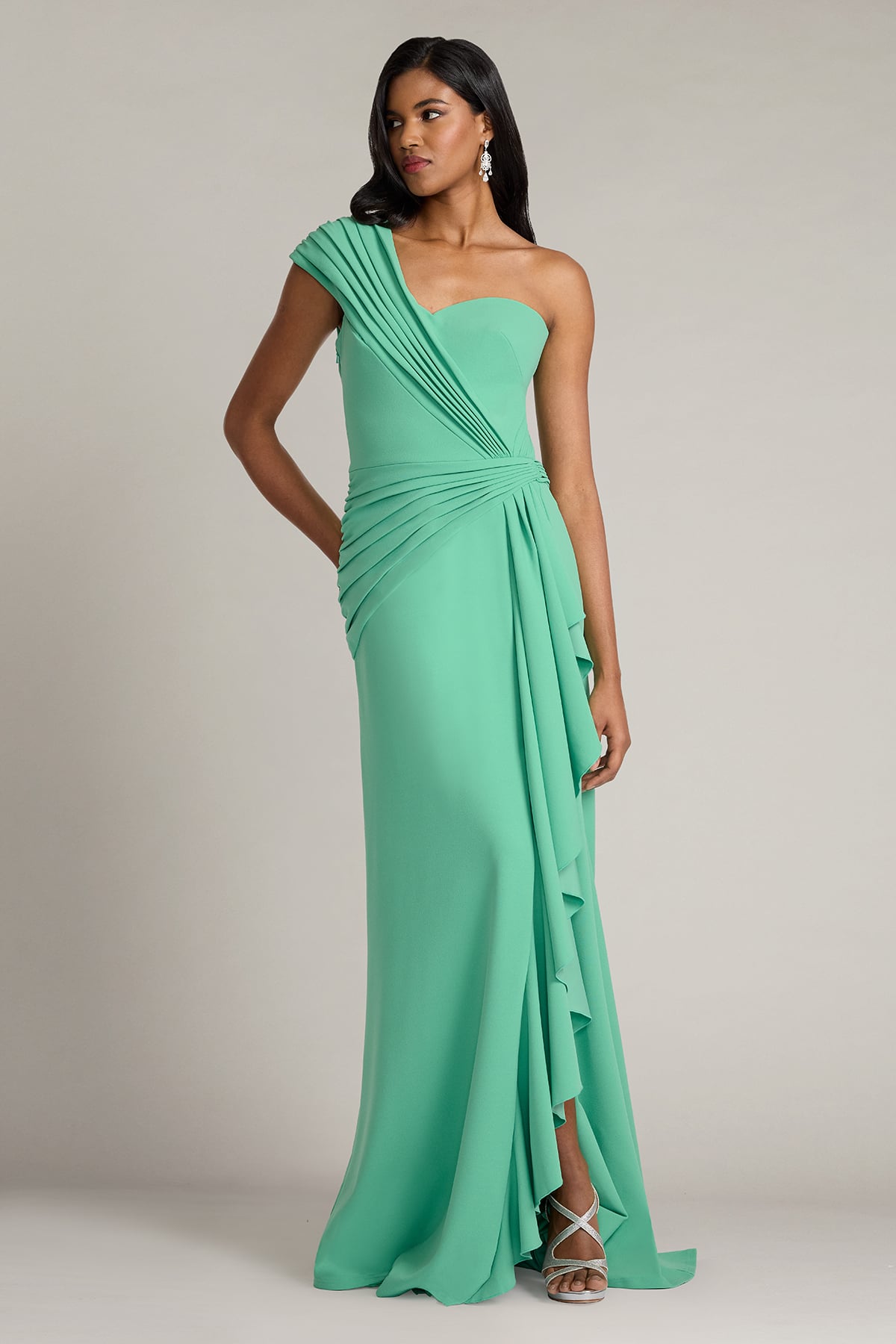 Lune Waterfall Sash Gown