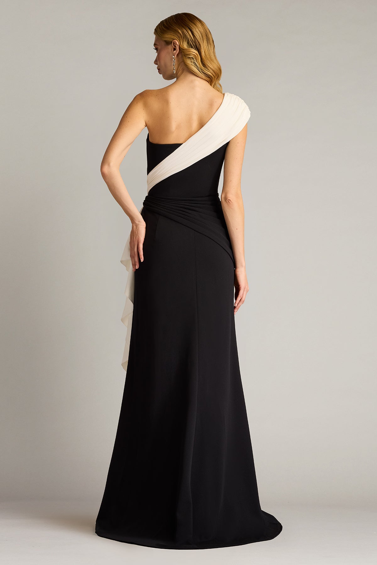 Lune Waterfall Sash Gown