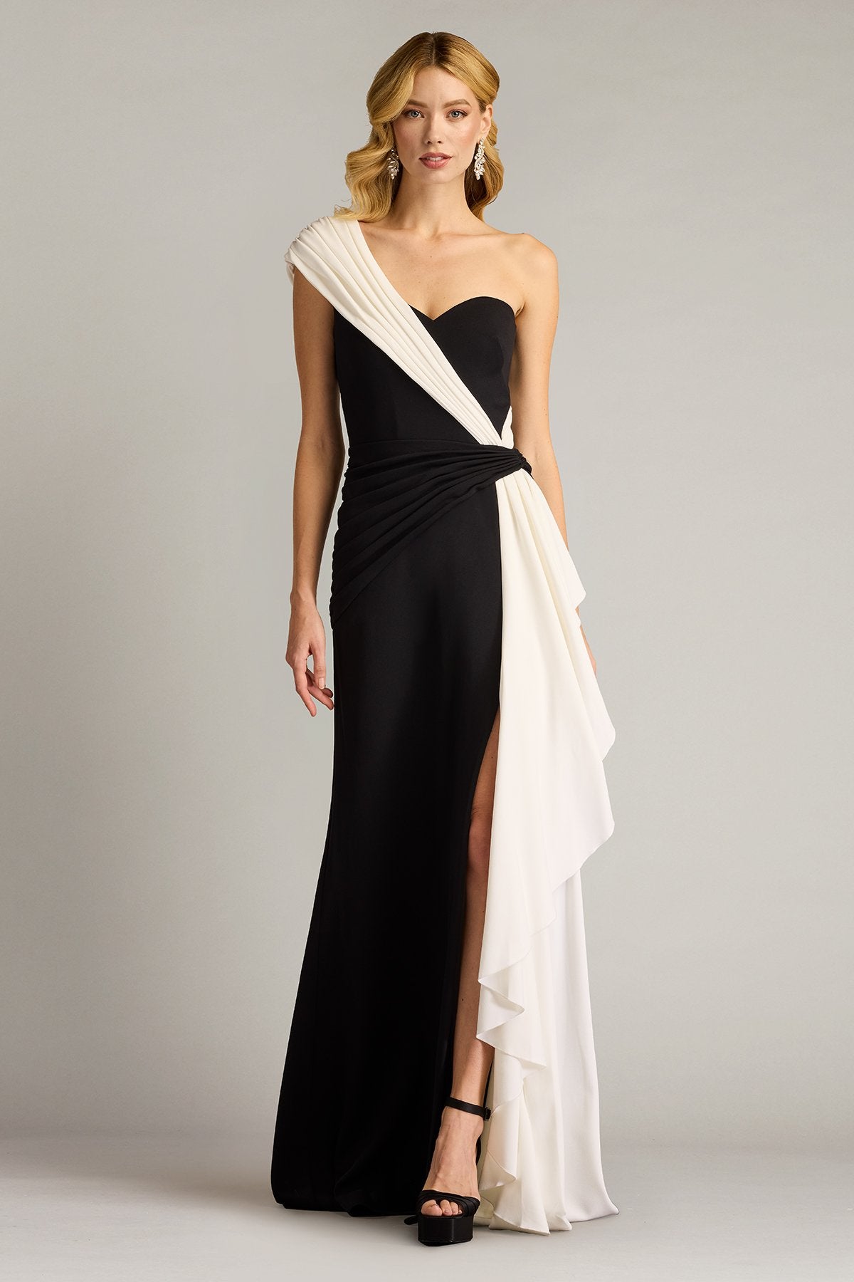 Lune Waterfall Sash Gown