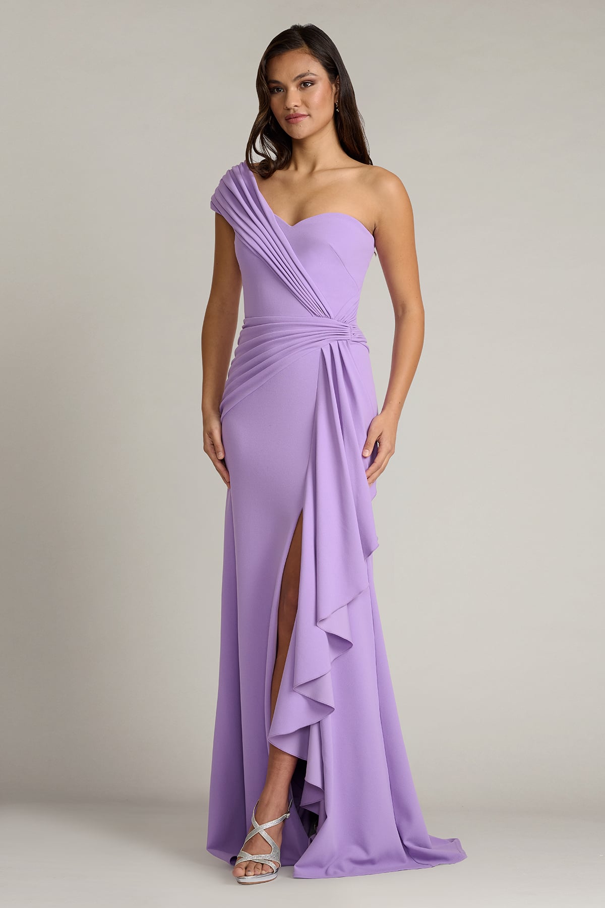Lune Waterfall Sash Gown
