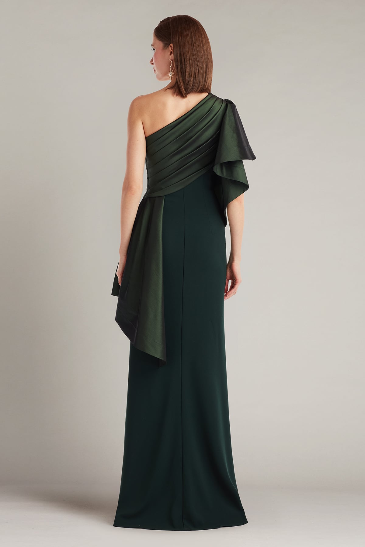 Santa Fe Draped Flounce Gown