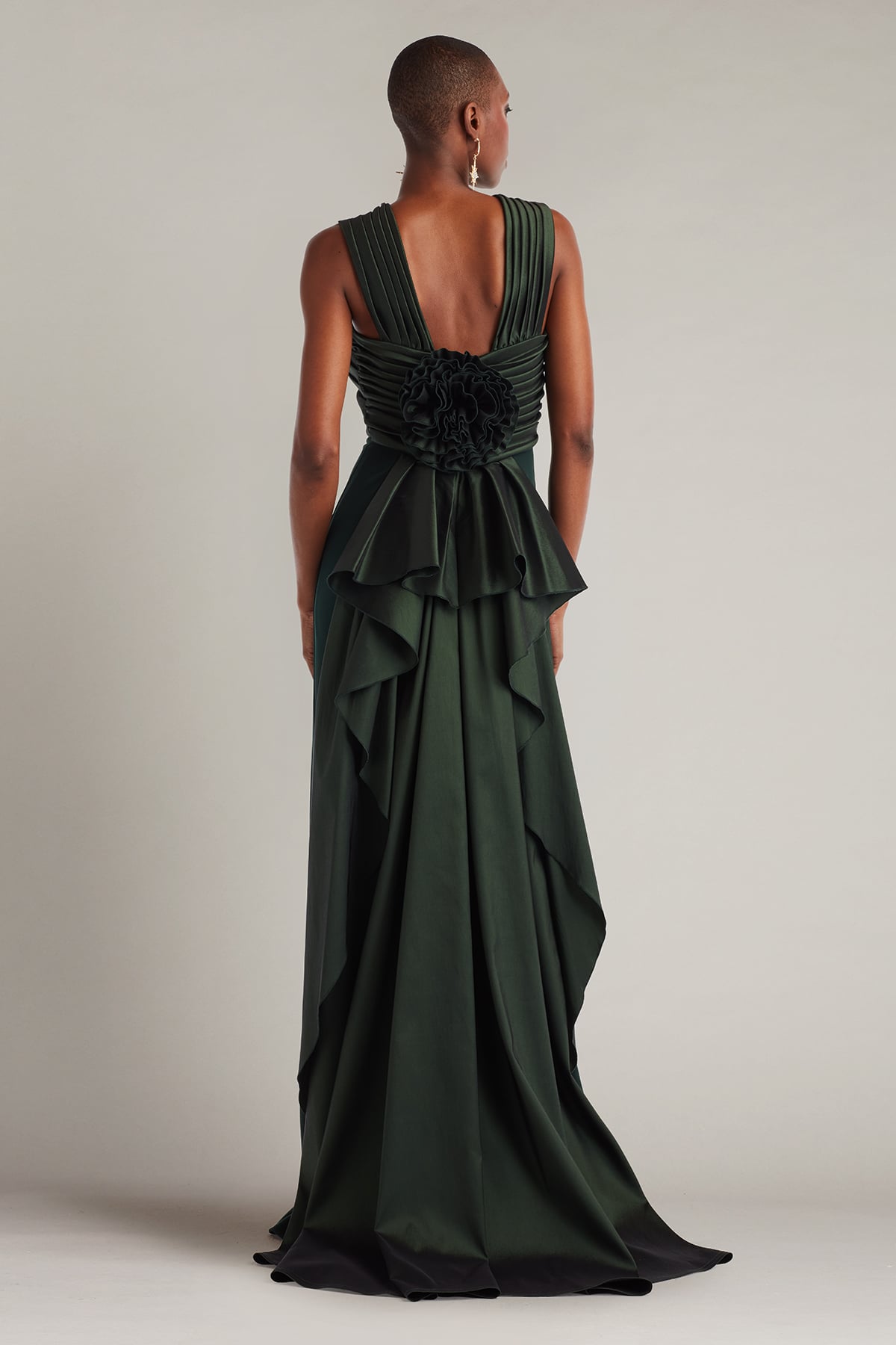 Caro Cascading Halter Gown