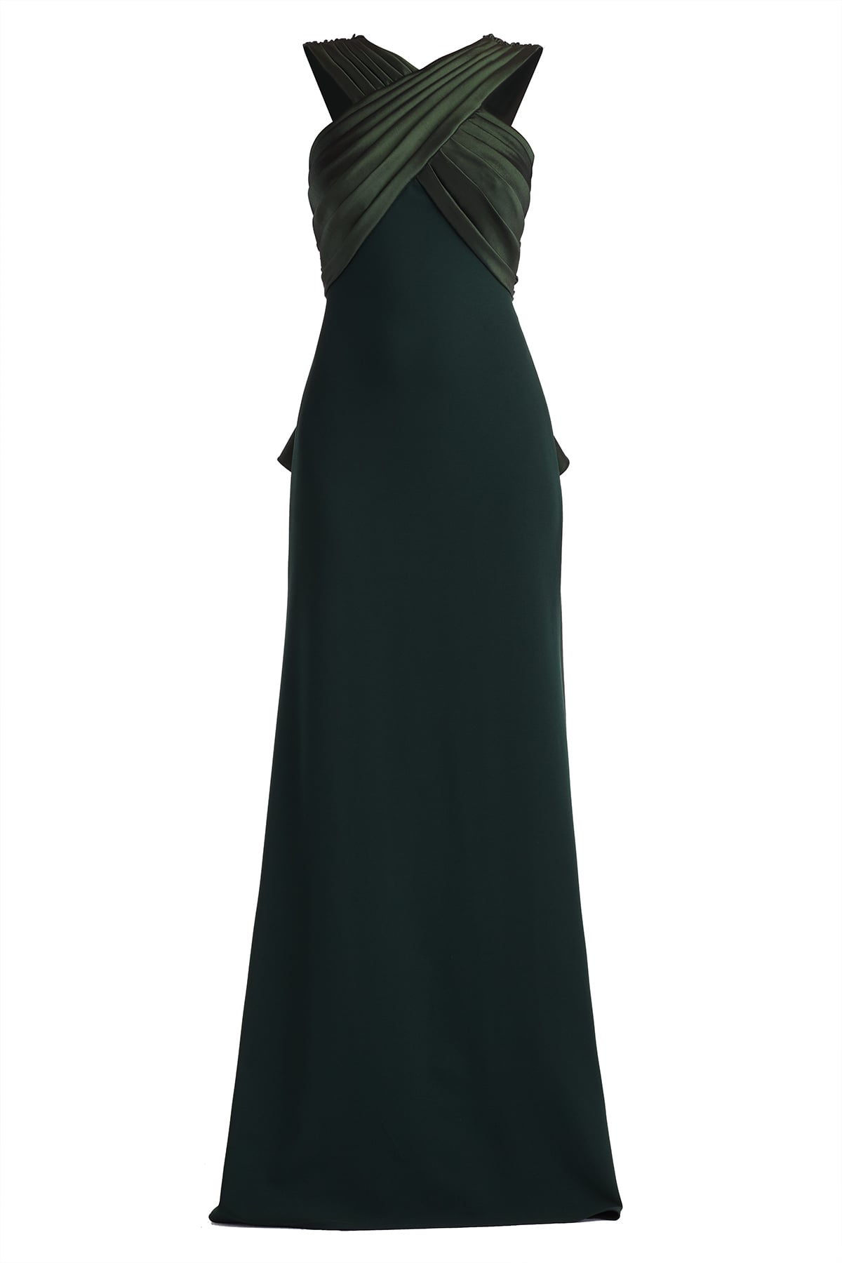 Caro Cascading Halter Gown