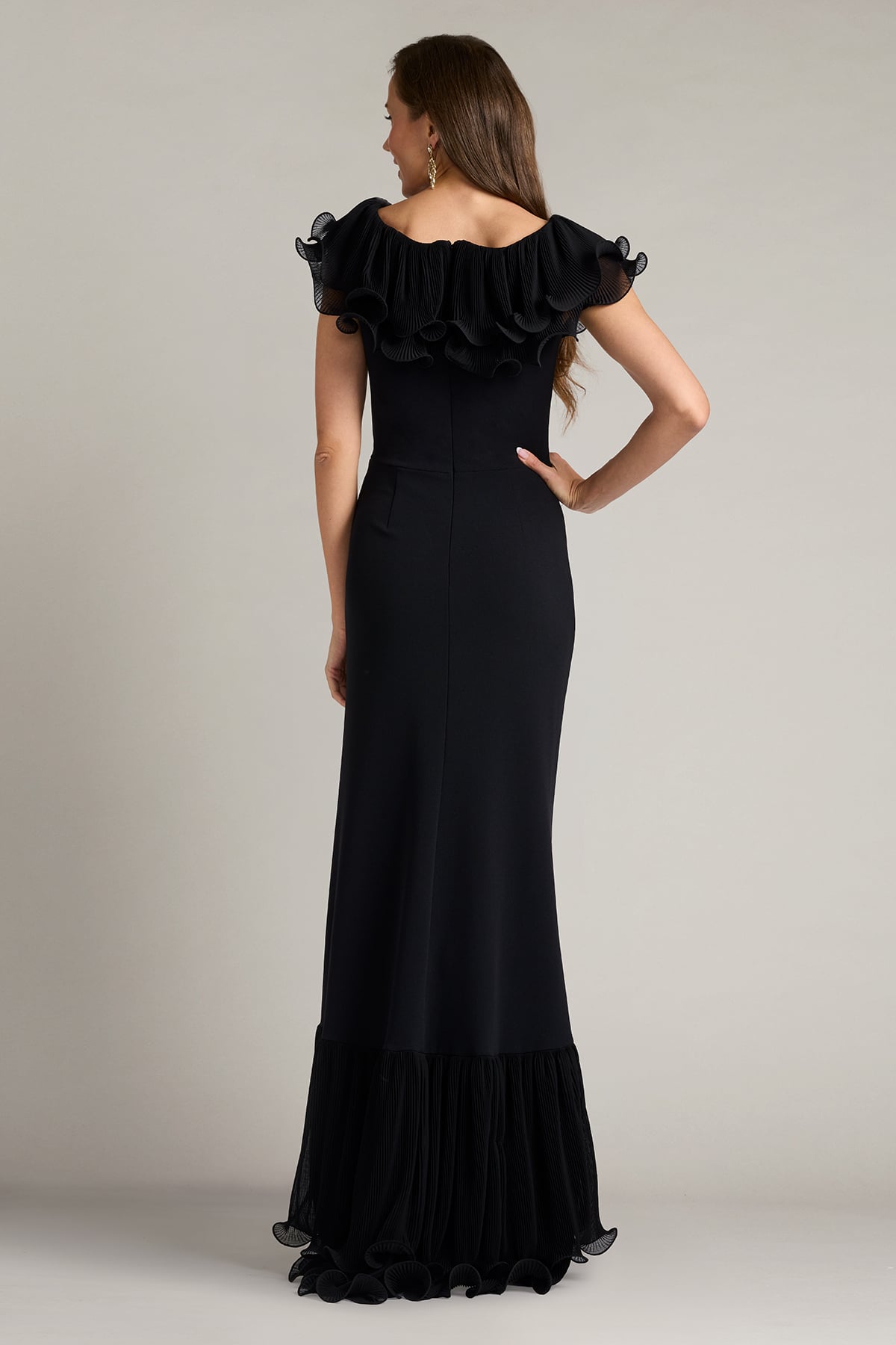 Leandra Cascading Ruffle Gown