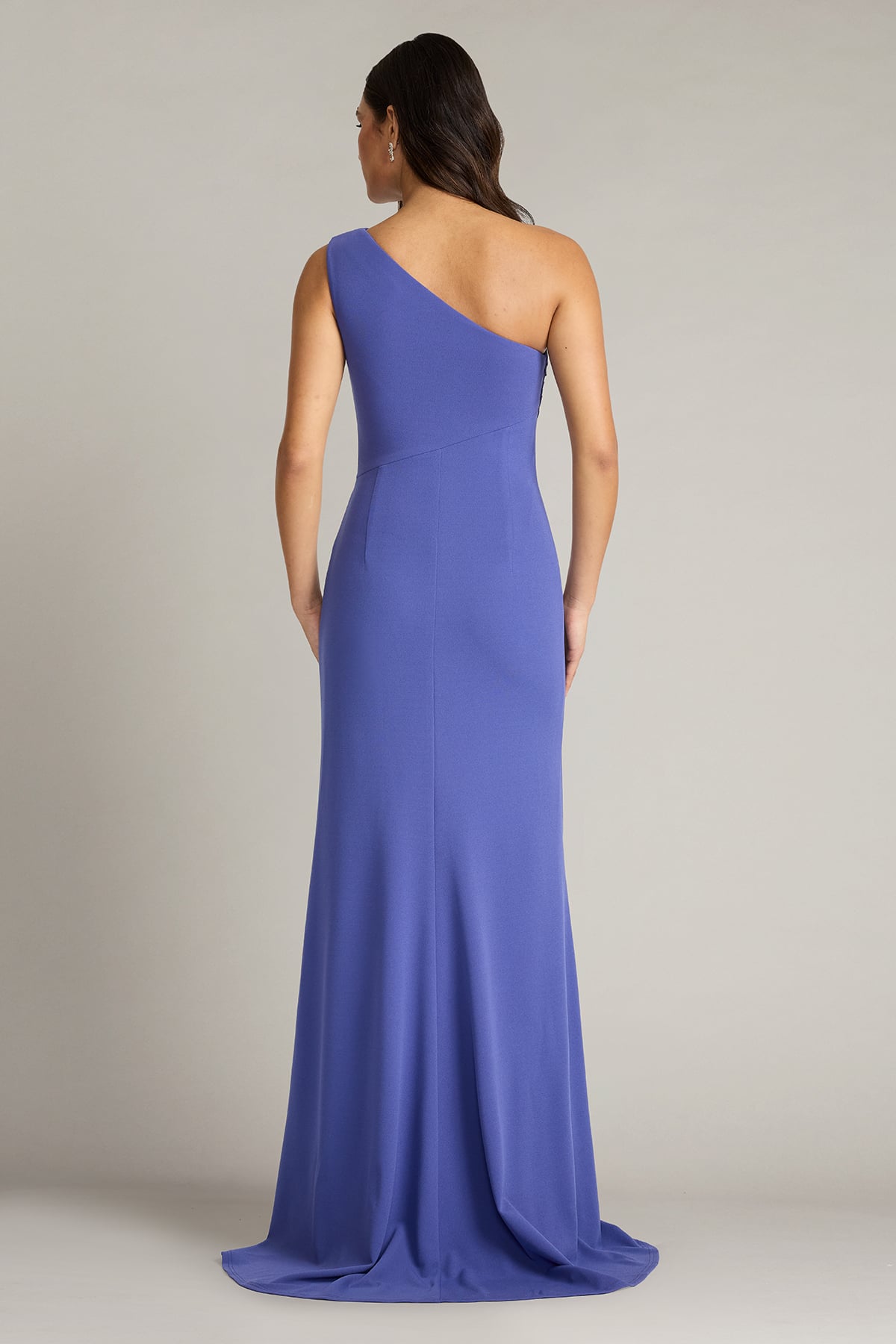 Lohner One-Shoulder Draped Gown
