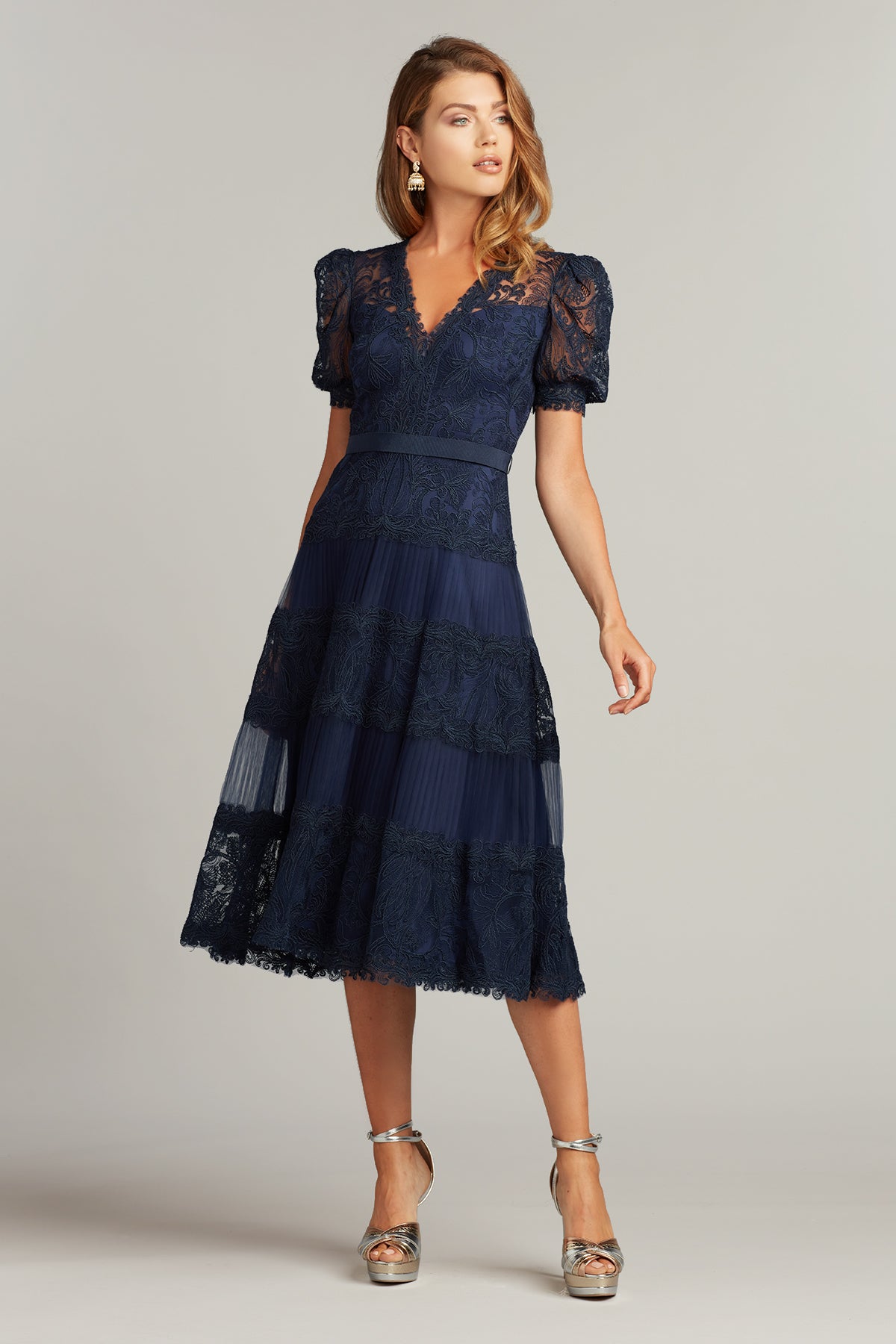 Fatiha Floral Lace & Chiffon Dress