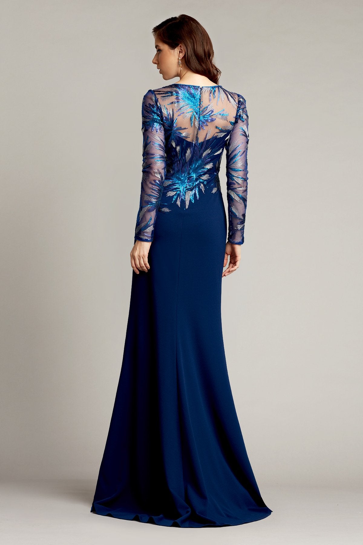 Elwood Embroidered Crepe Gown