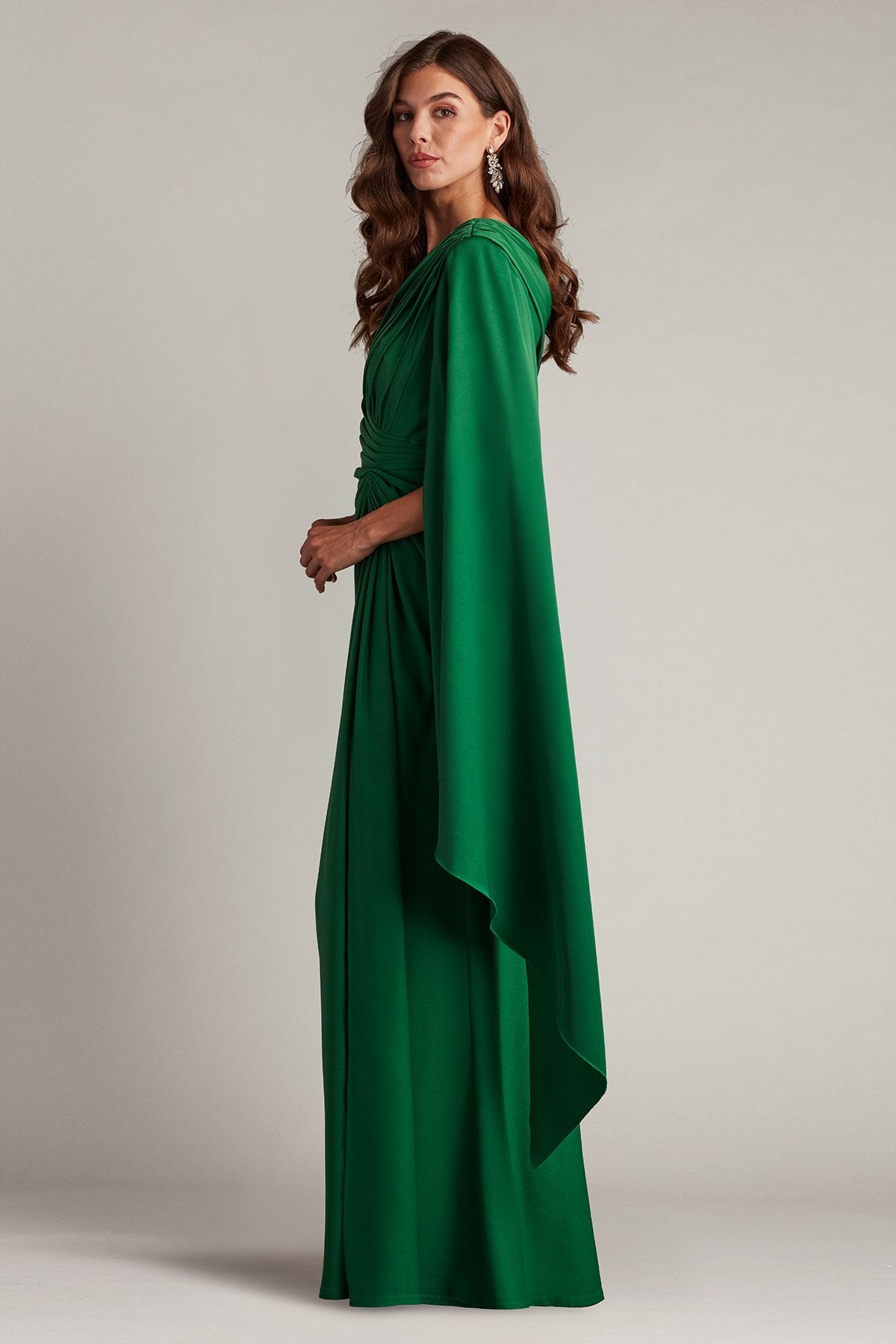 Ember Cape Sleeve Gown