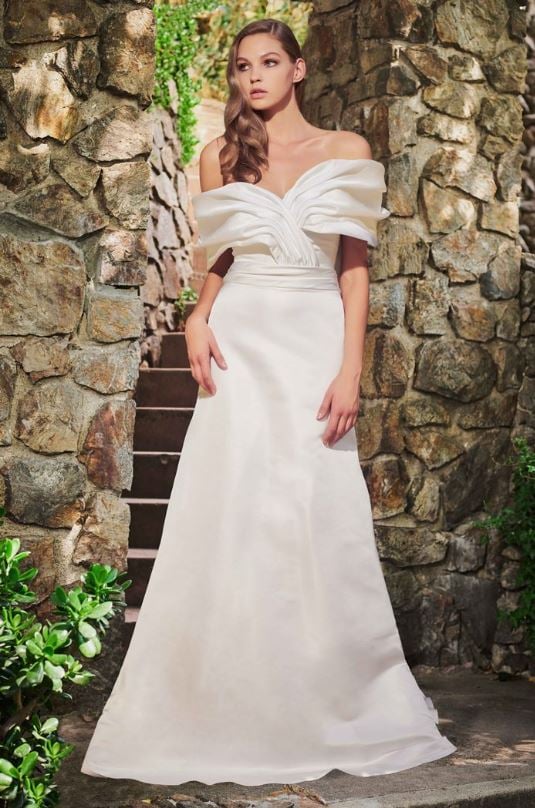 Tenley Satin Jacquard Gown