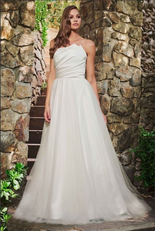 Ambrose Asymmetric Draped Gown