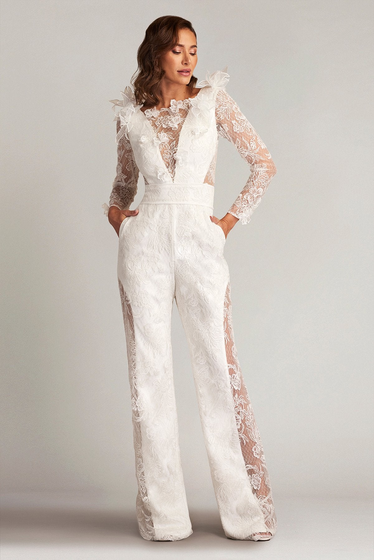 Enger 3D Floral Embroidered Jumpsuit