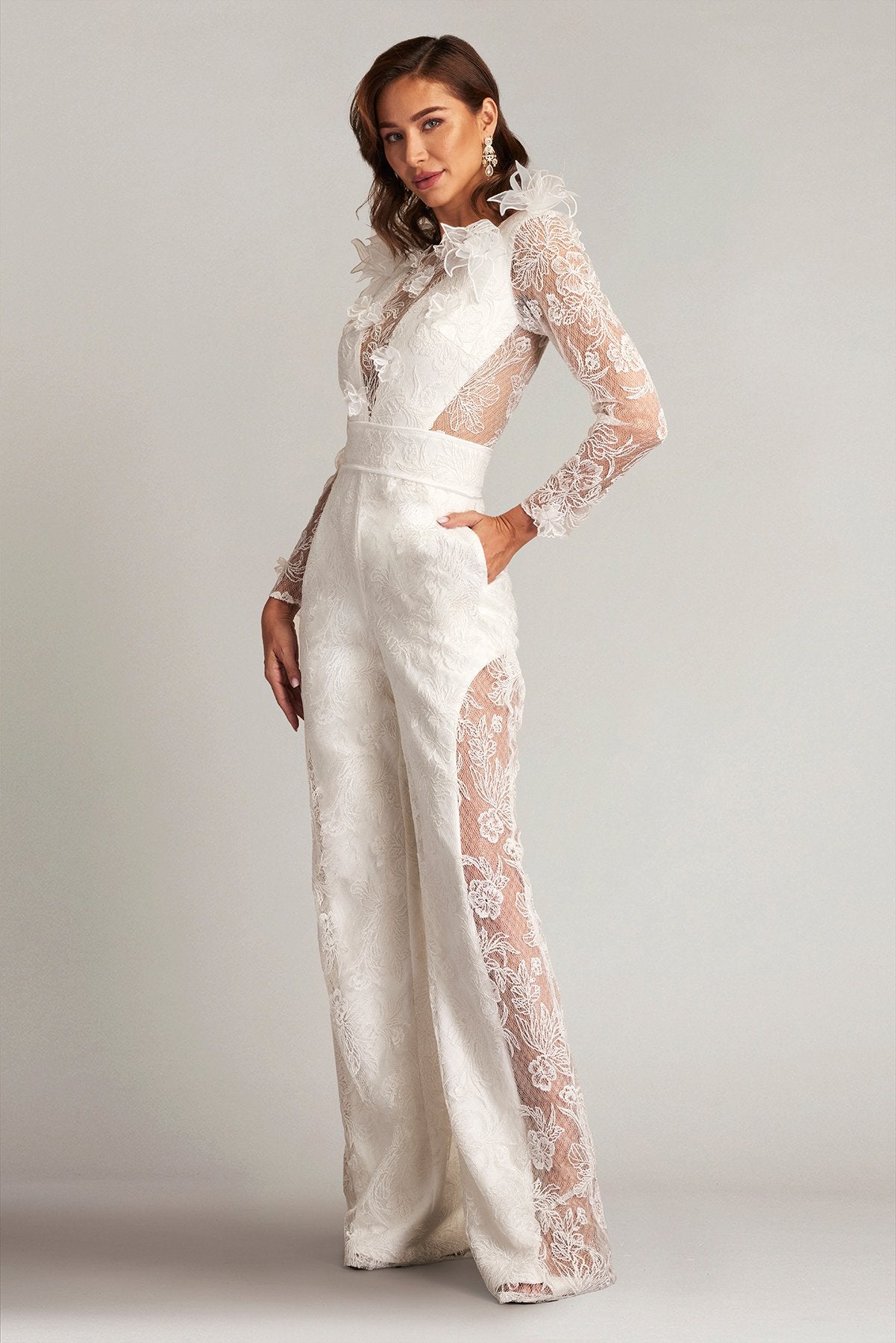 Enger 3D Floral Embroidered Jumpsuit