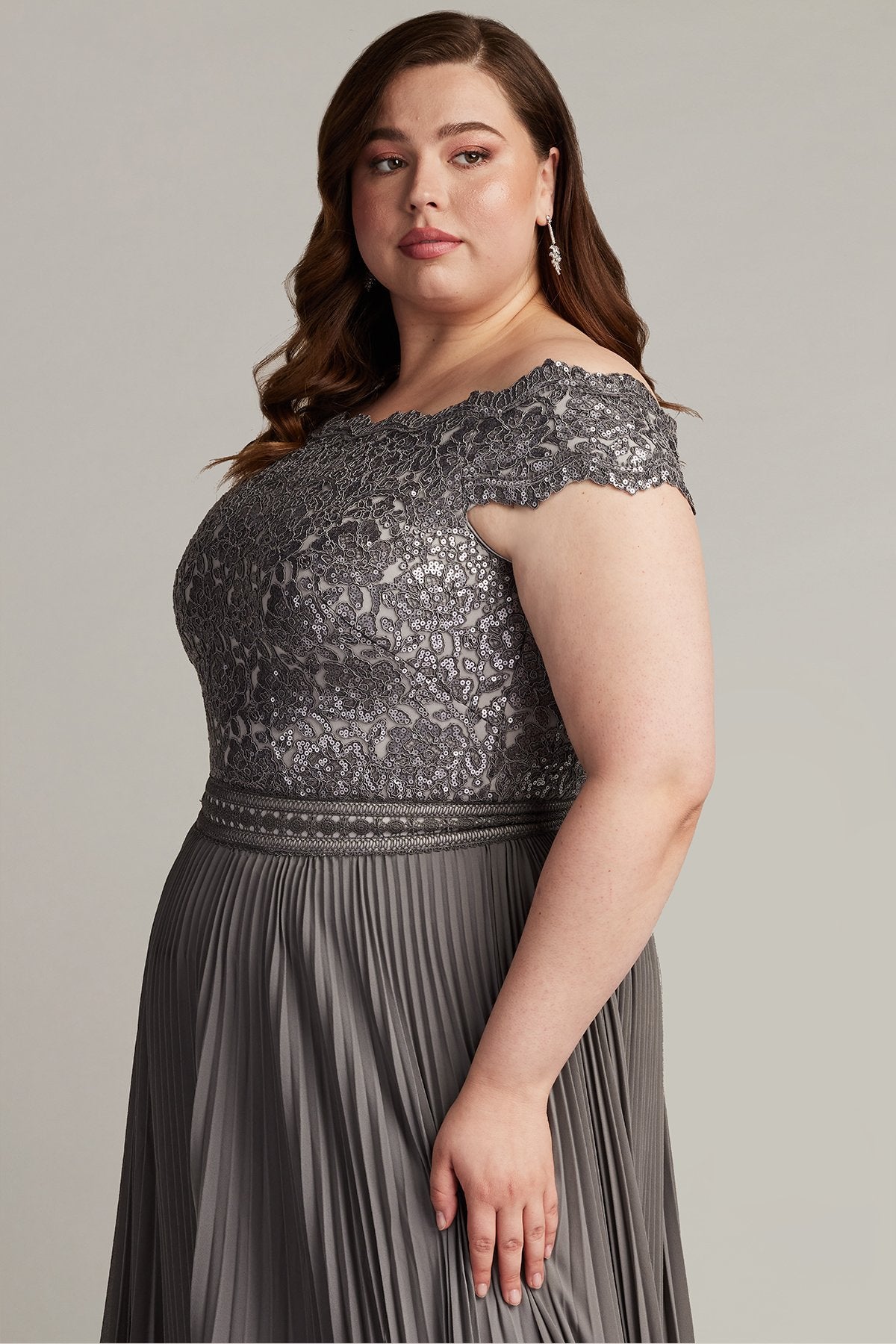 Bode Sequin Embroidered Lace and Tulle Gown - PLUS SIZE