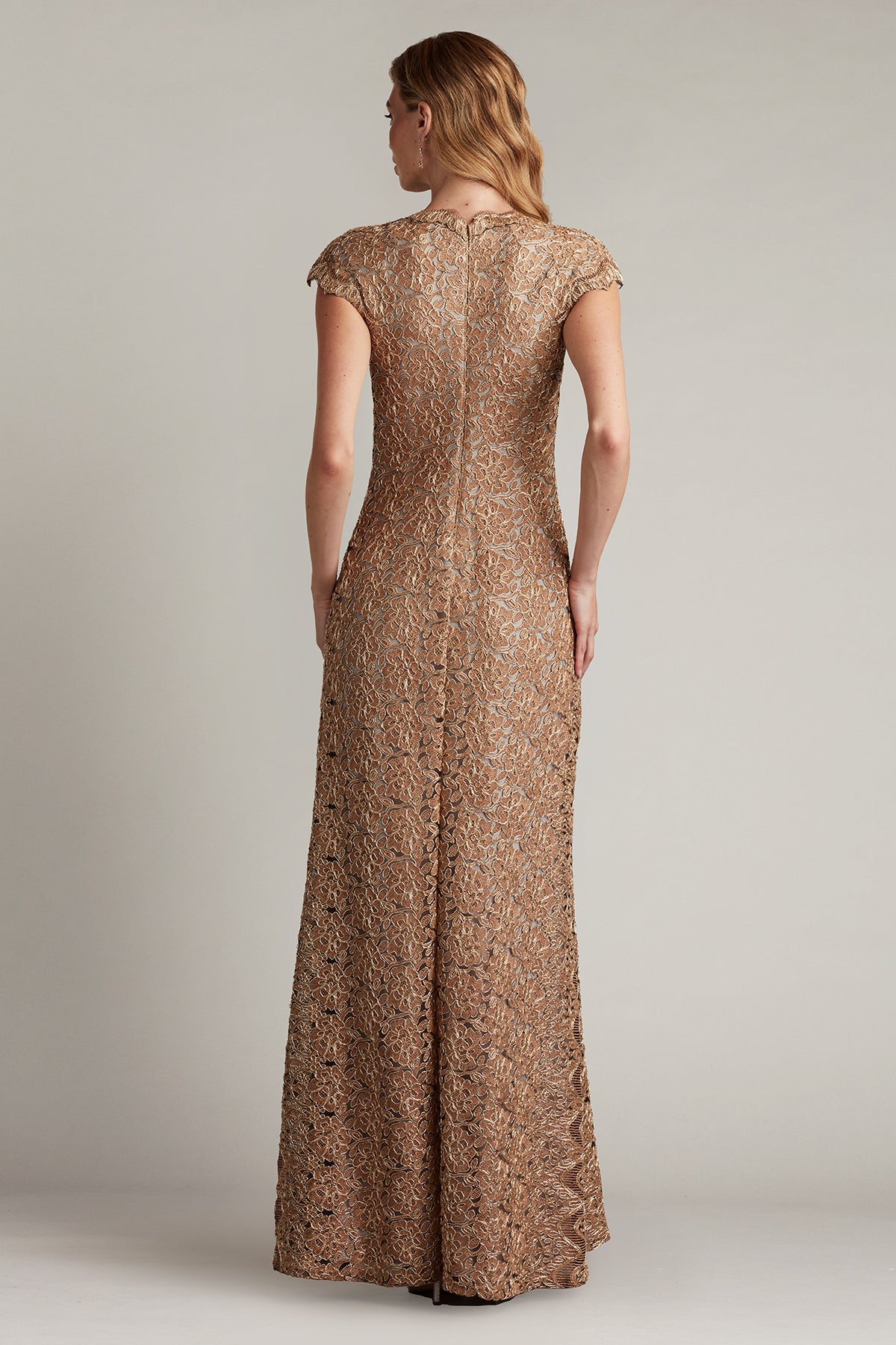 Etters Scalloped Illusion Gown