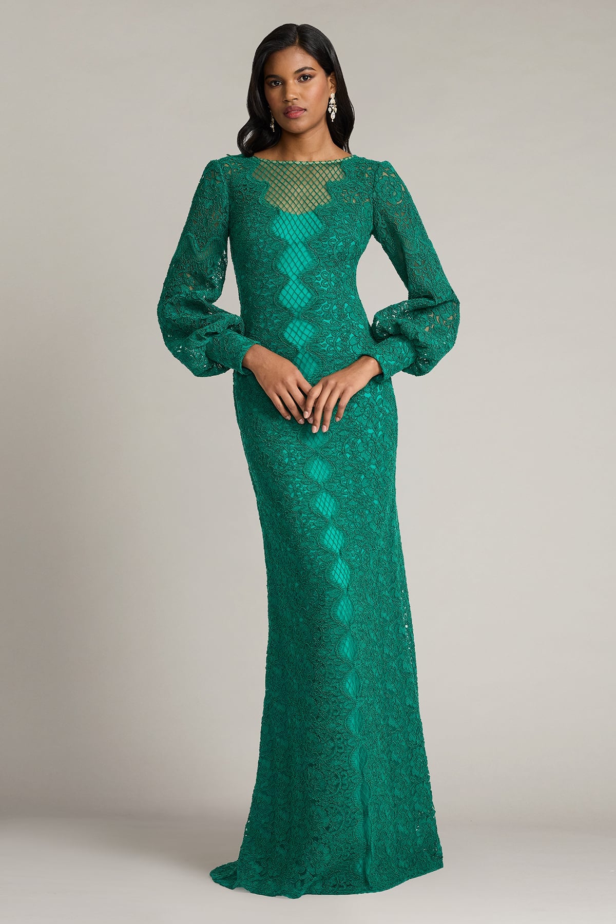 Wohler Cord Embroidered Tulle Gown