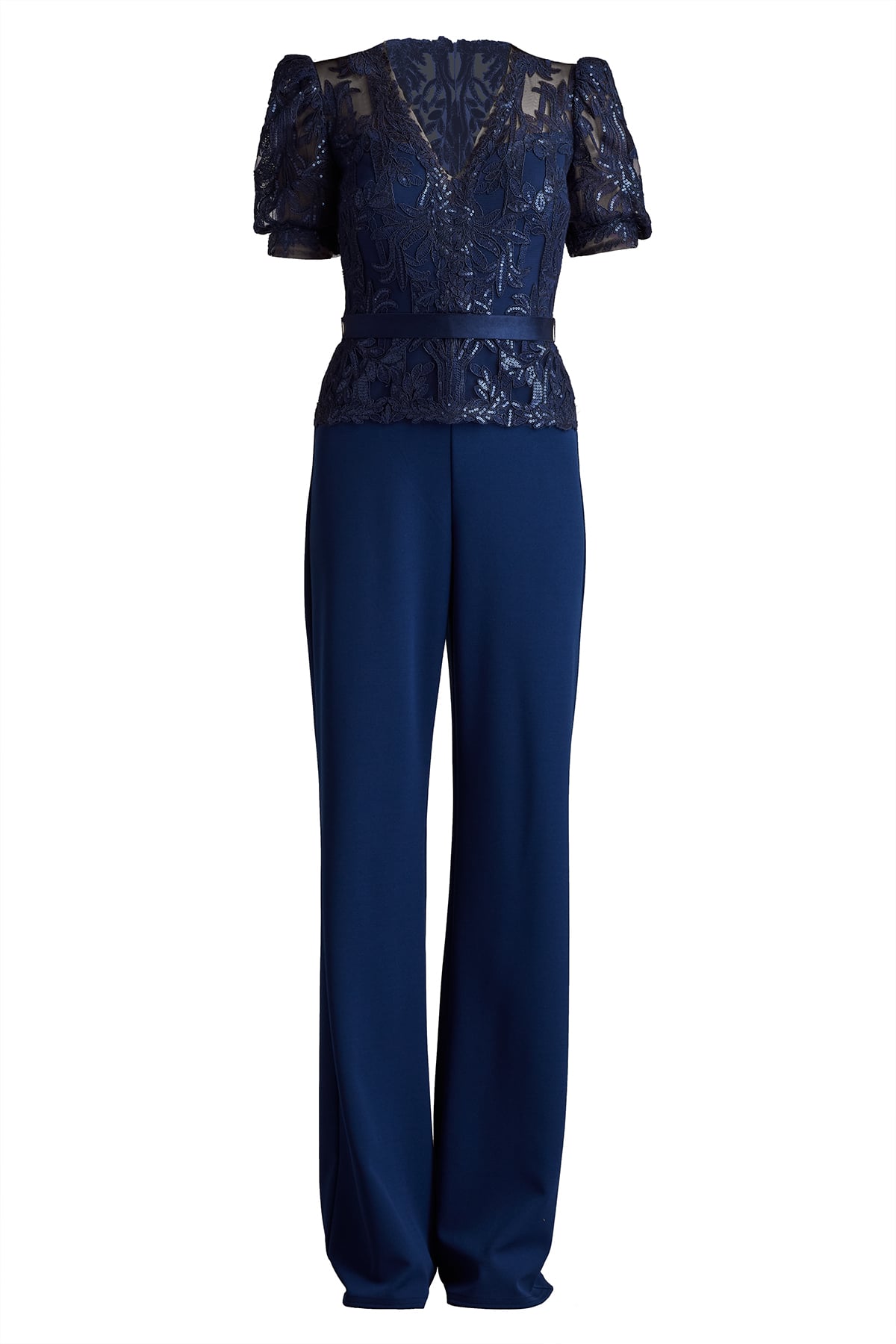Ziya Embellished Puff Sleeve Jumpsuit