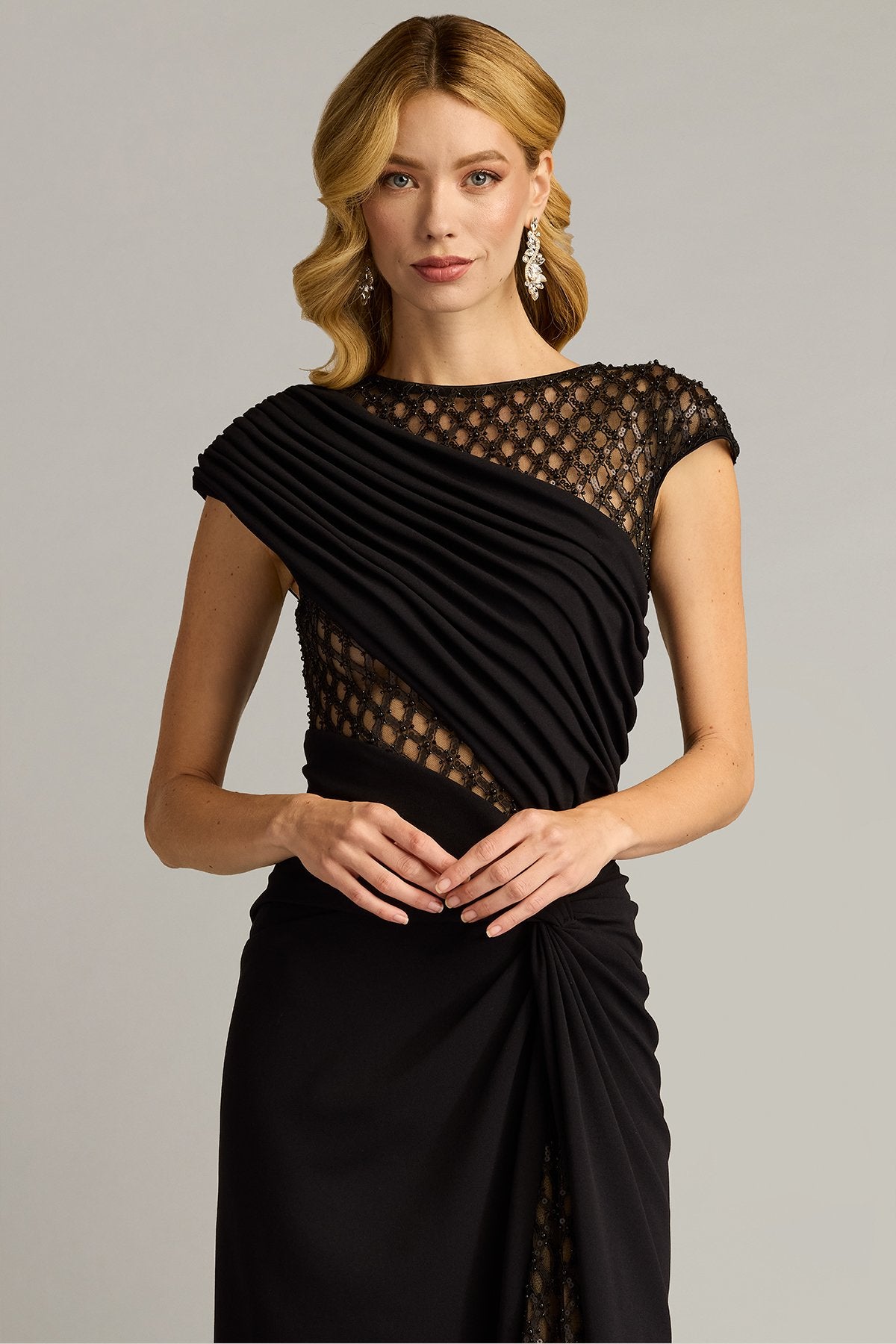 Jetta Peek-A-Boo Illusion Gown
