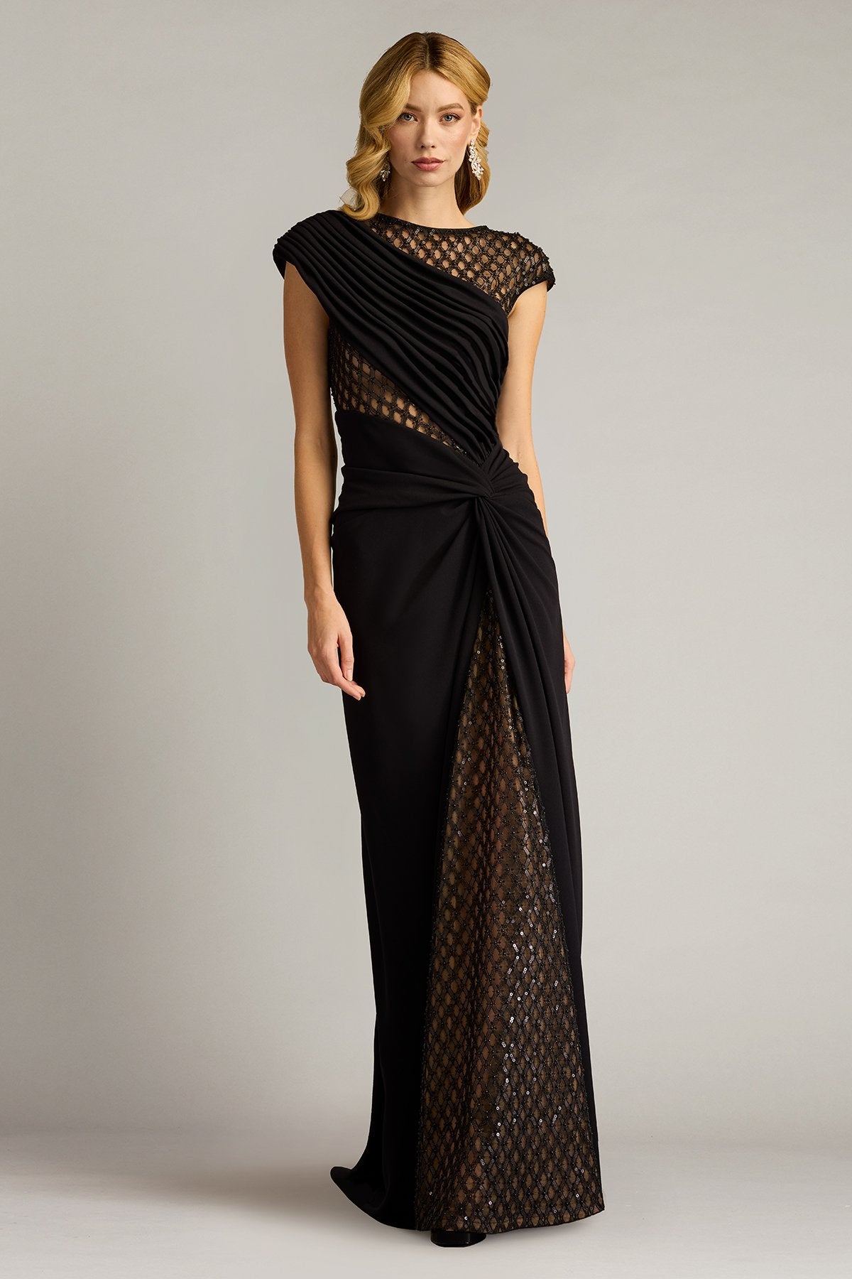 Jetta Peek-A-Boo Illusion Gown