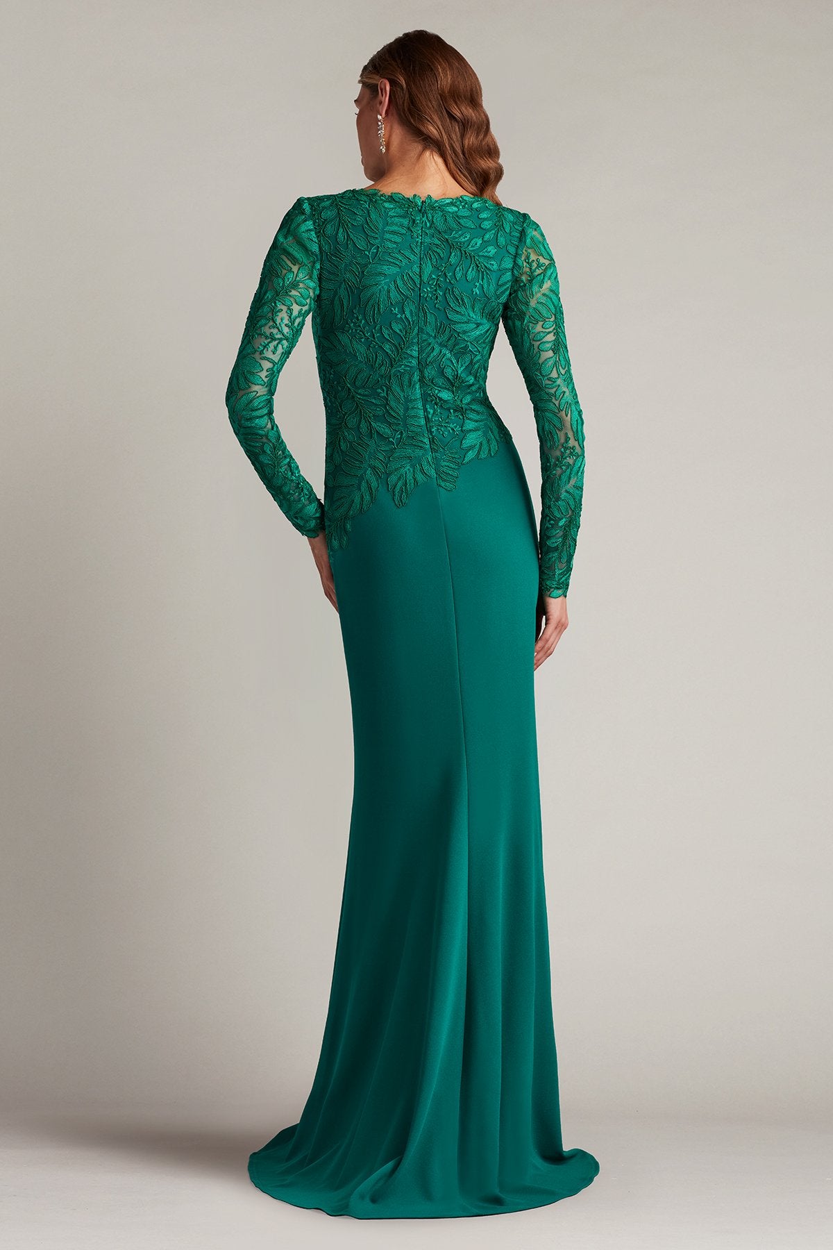 Caliste Embroidered Crepe Gown